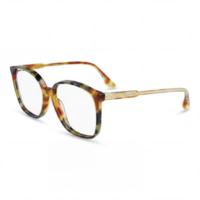 Monturas de gafas Victoria Beckham Vb2615 para mujer, de metal y policarbonato, color rubio, habana, verde, habana, 55 mm