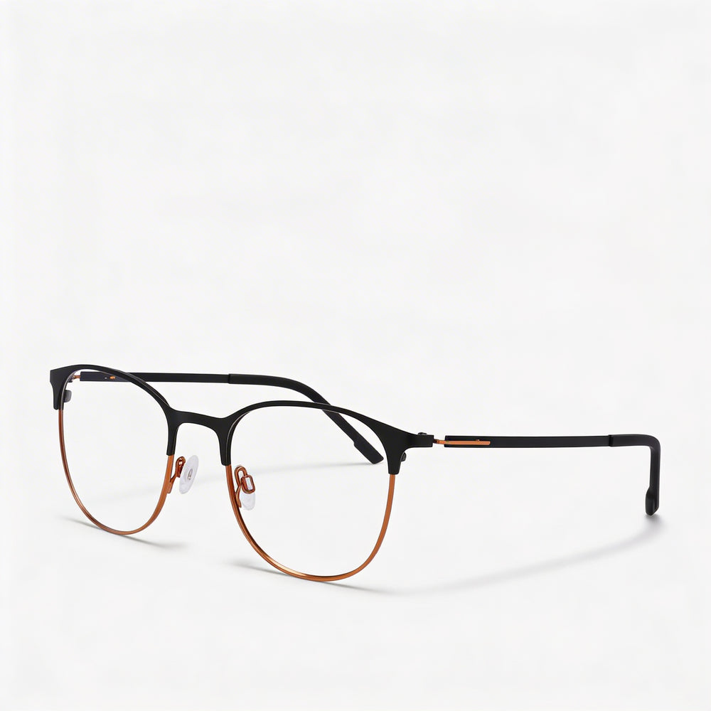 Gafas Flexon Casual Unisex, montura de titanio negro mate, lente de 30 mm, puente de 130 mm, patilla de 80 mm