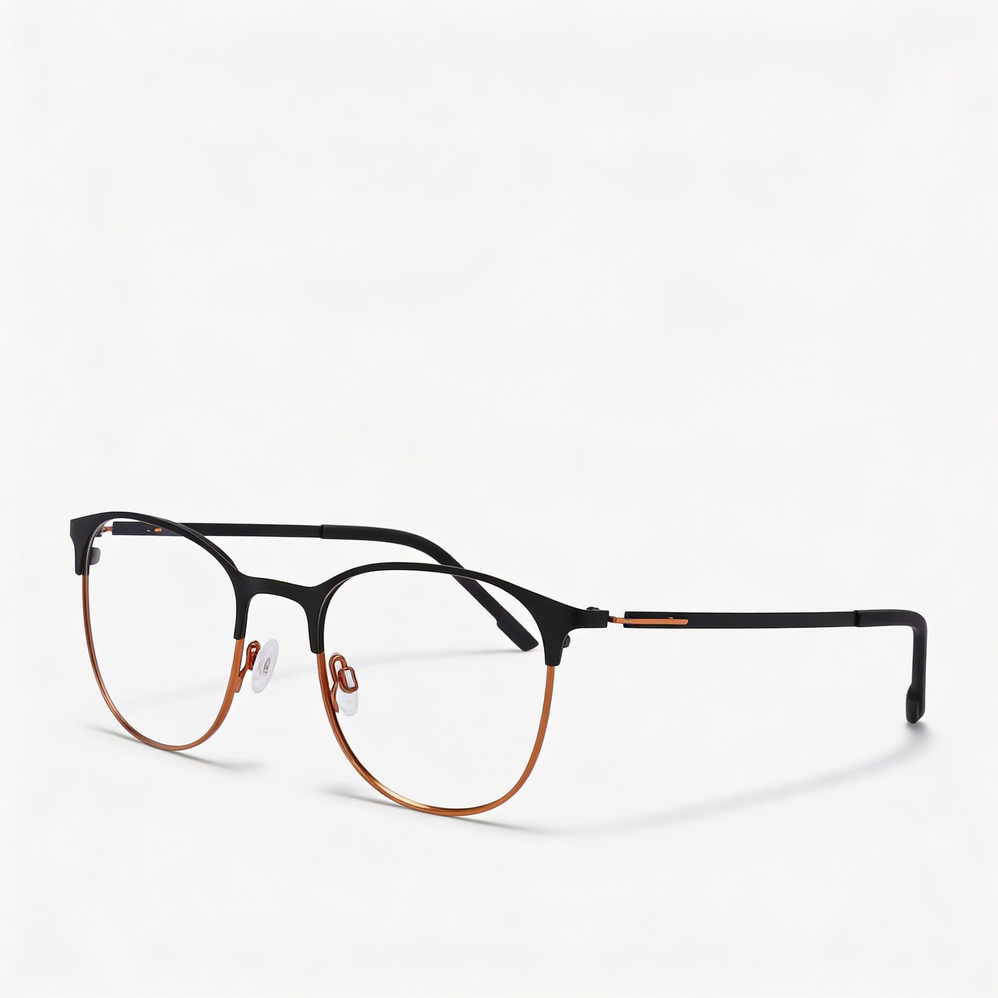 Flexon Casual Unisex Matte Black Titanium Frame Eyeglasses, 30mm Lens, 130mm Bridge, 80mm Temple, Photo 1