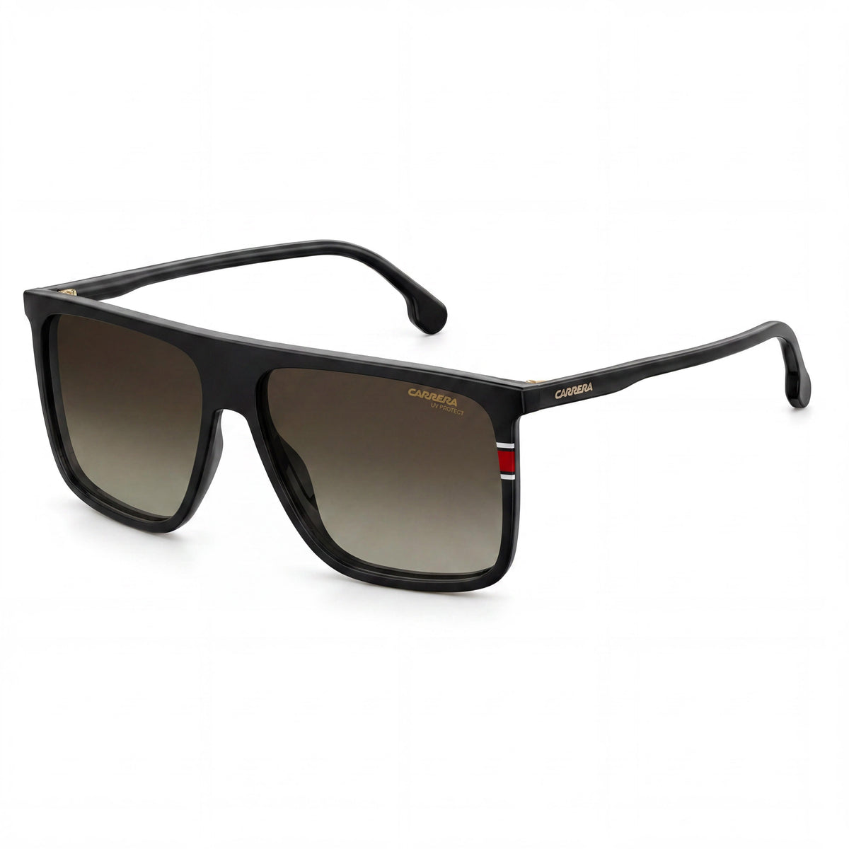 Carrera 172/N/S Unisex Plastic Black Brown Gradient UV Protection Non-Polarized Sunglasses 58mm, Photo 1