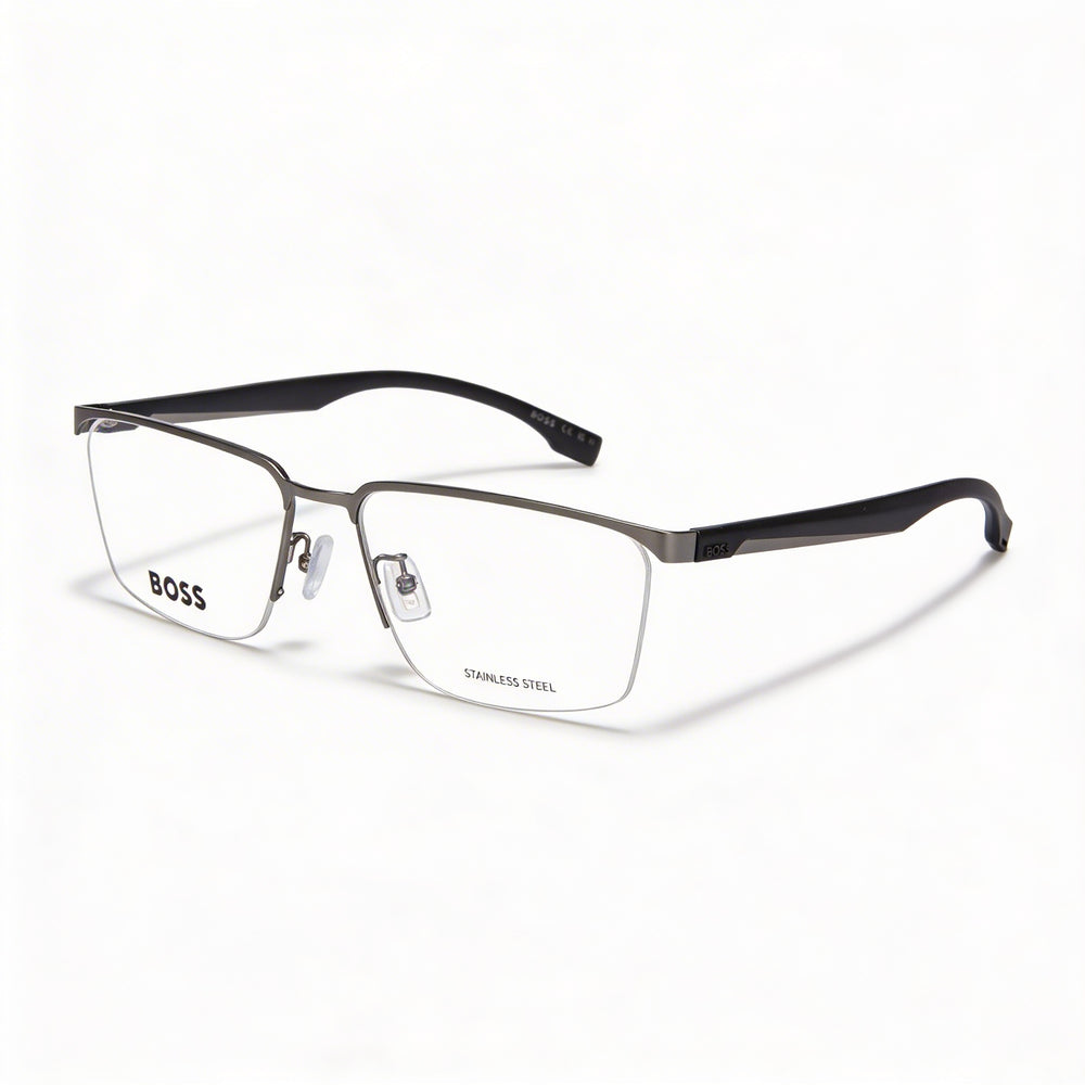 Gafas de Sol Hugo Boss Modern Boss 1543/f para Hombre, Marco de Aleación de Acero de Rutenio Mate, Lentes de Policarbonato de 57mm