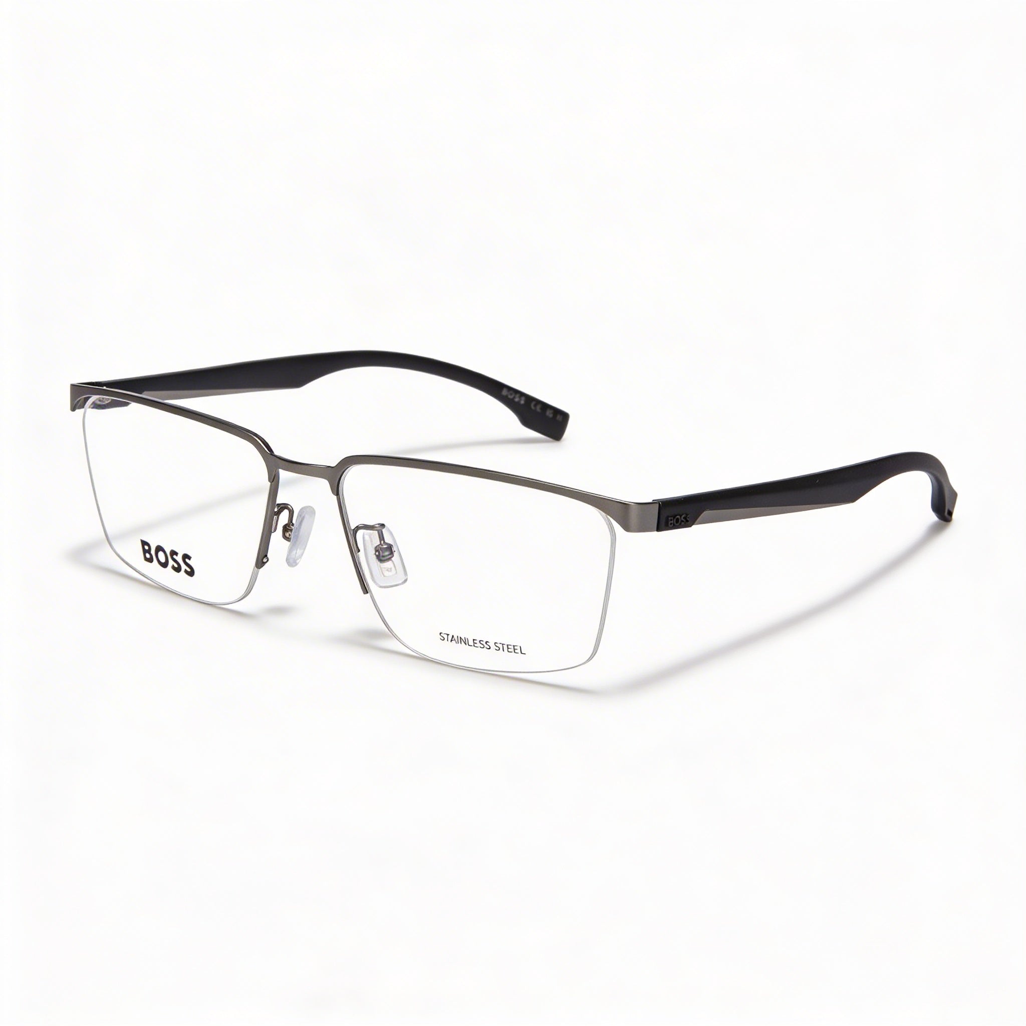 Gafas de Sol Hugo Boss Modern Boss 1543/f para Hombre, Marco de Aleación de Acero de Rutenio Mate, Lentes de Policarbonato de 57mm, Photo 1