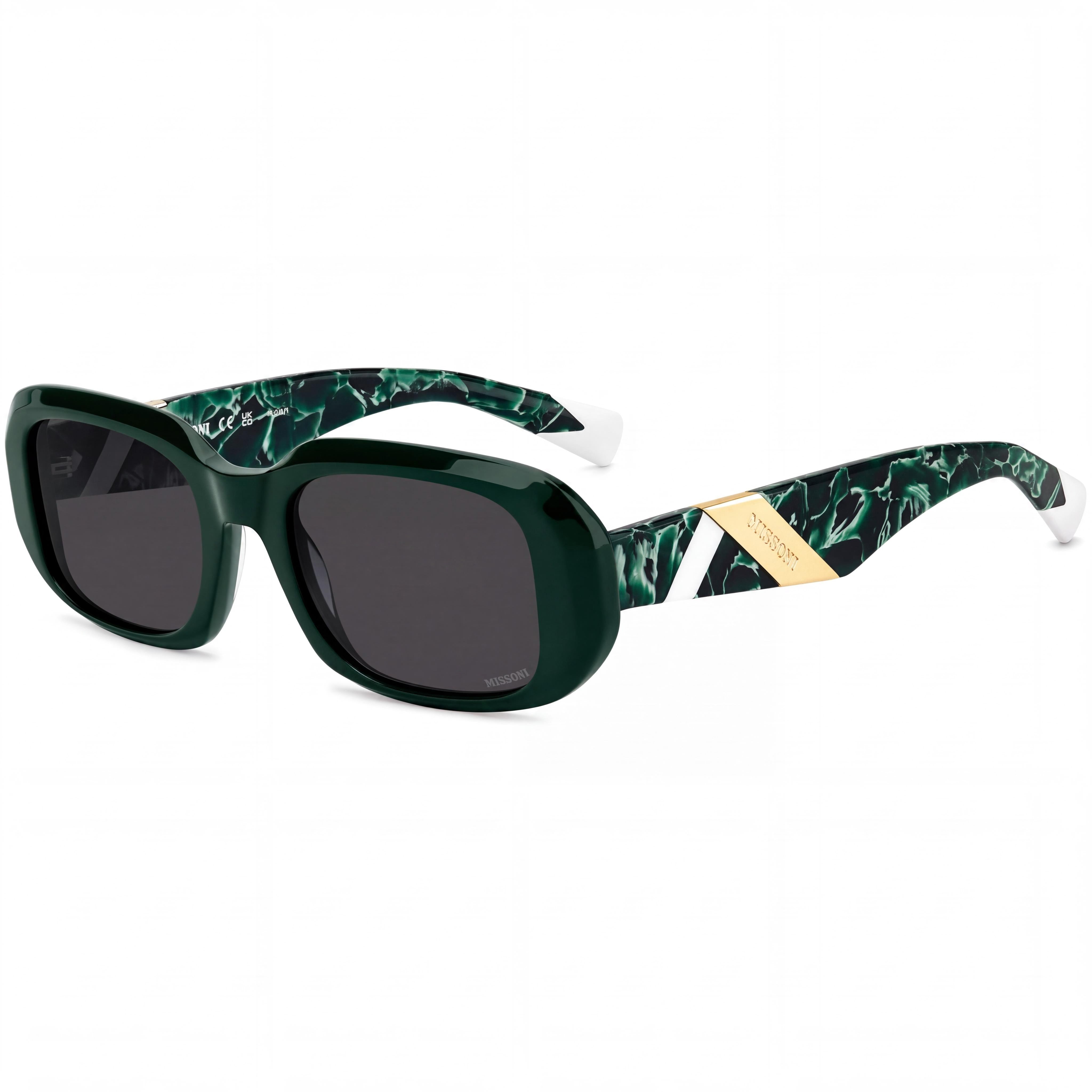 M Missoni MIS 0220/S Modern Wayfarers Green Plastic UV Protected Unisex Sunglasses, Photo 1