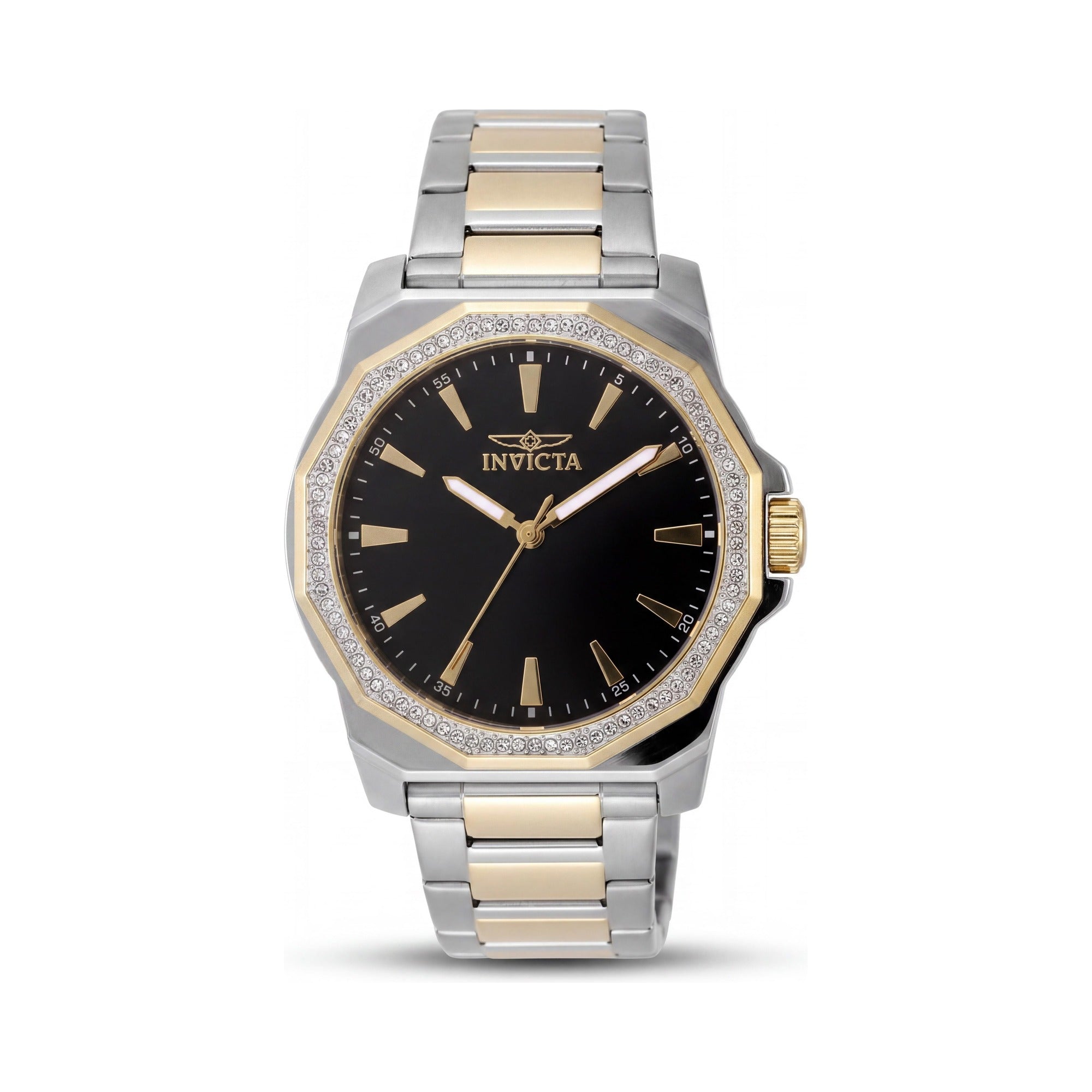 Reloj Invicta Speedway 49105 de Cuarzo para Hombre, Caja de Acero Inoxidable Plateada, Esfera Negra, Brazalete, 42mm, Photo 1
