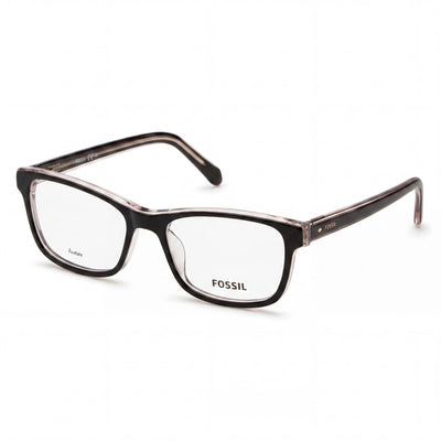 Gafas de sol Fossil Fos 7132 de acetato negro no polarizadas para mujer con lentes de policarbonato, lentes de 52 mm, puente de 16 mm, patillas de 140 mm