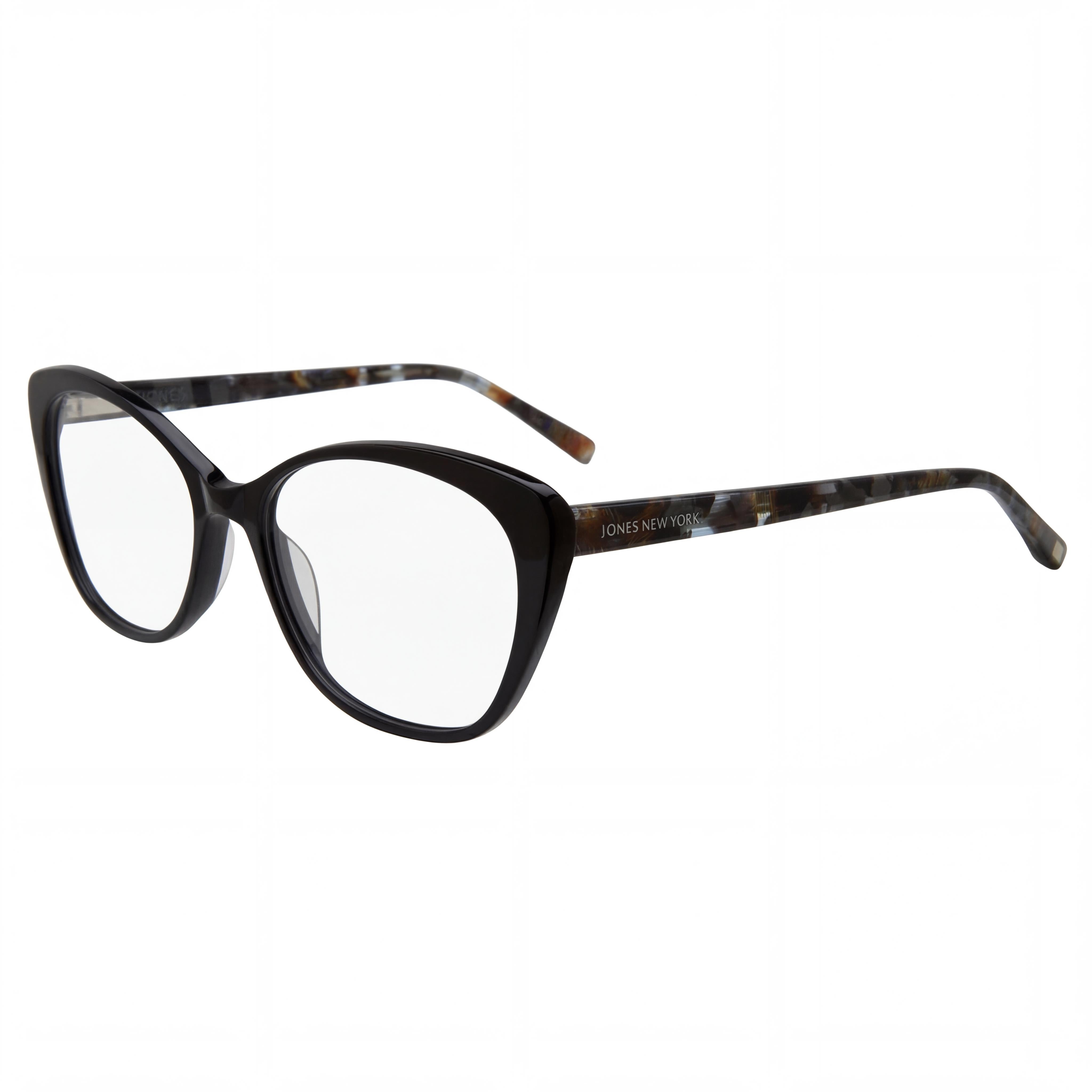 Jones New York Women's Cat Eye Black Plastic Frame Polarized UV Protected Sunglasses Lens Width 57mm, Photo 1