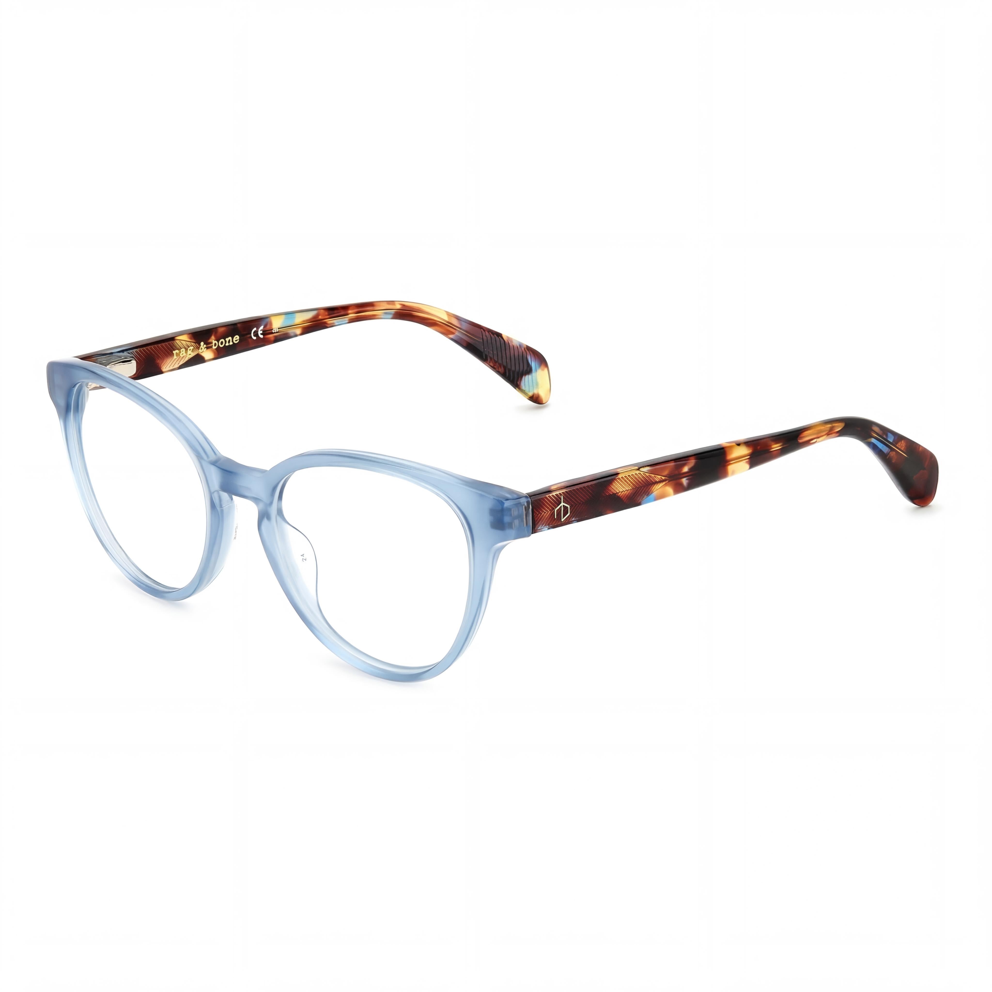 Gafas de acetato azul no polarizadas para mujer de Rag & Bone Modern de 51 mm, Photo 1