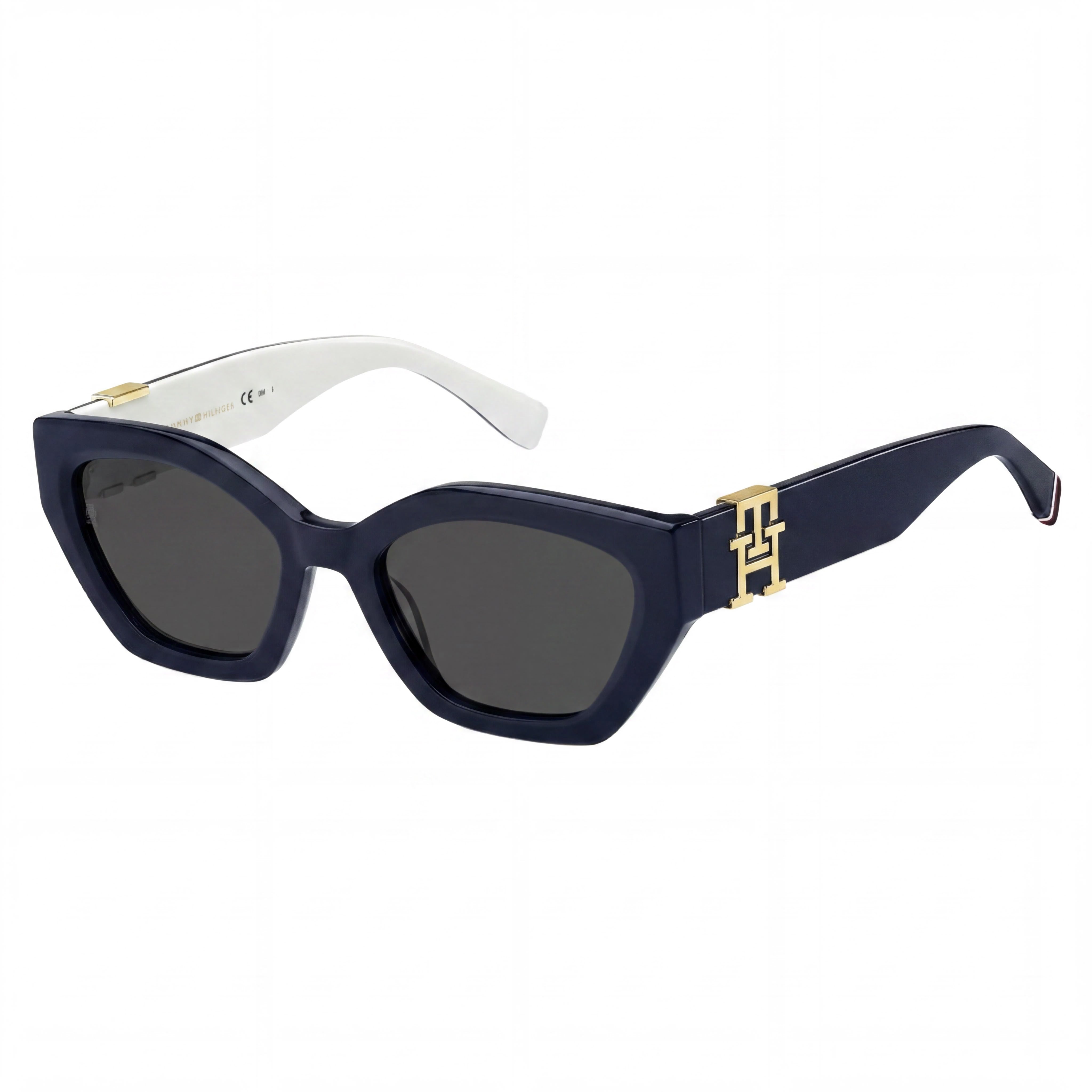 Gafas de sol Tommy Hilfiger para mujer TH 1979/S, montura de acetato azul, lentes grises con protección UV de 54 mm, Photo 1
