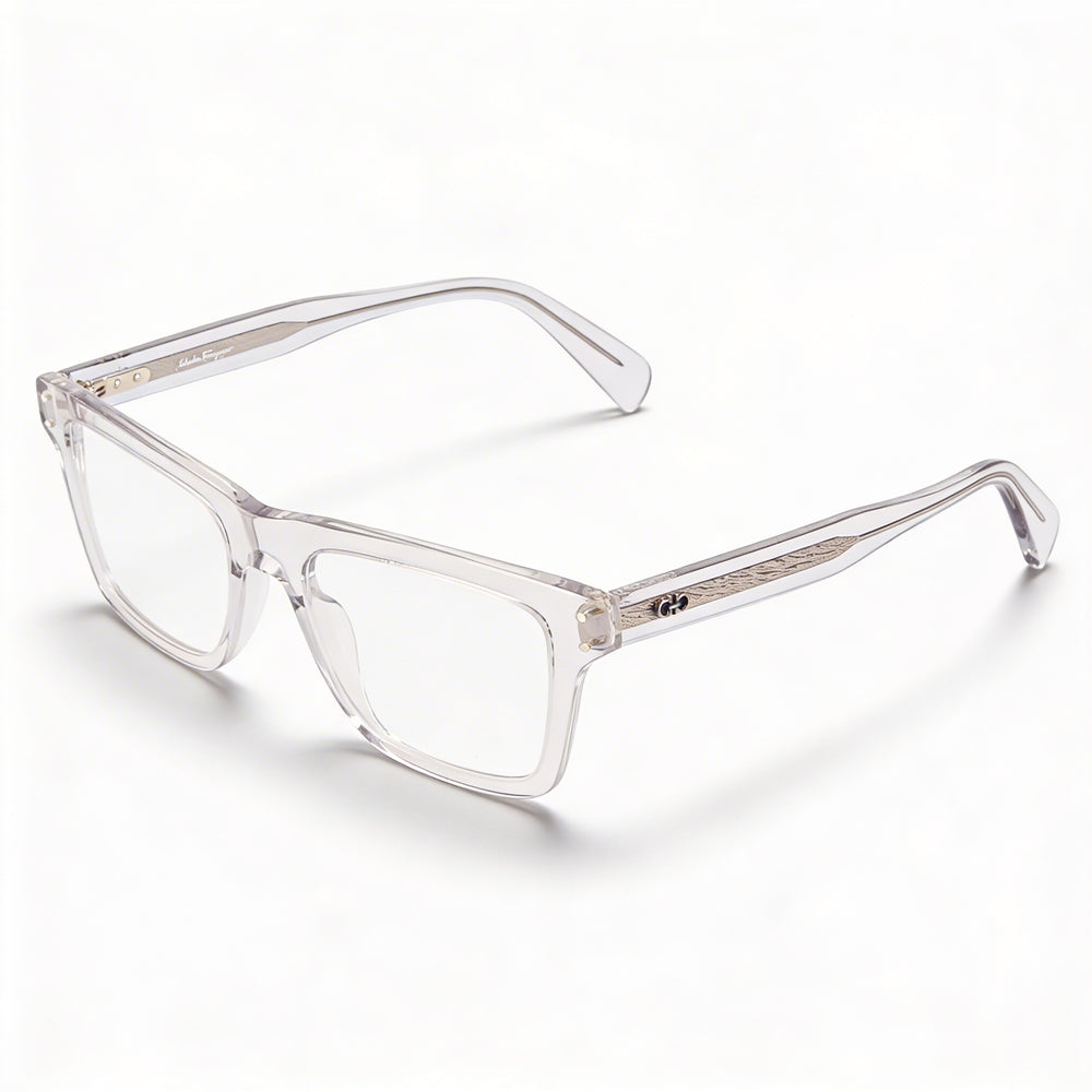 Salvatore Ferragamo SF2923 Gafas de Mujer de Plástico Cuadradas Modernas Gris Claro Cristal sin Polarizar 53mm