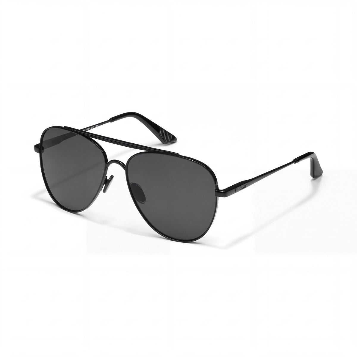 Gafas de sol para hombre QUAY AUSTRALIA Free Fall, metal negro/ahumado, polarizadas, con protección UV, 60 mm, Photo 1