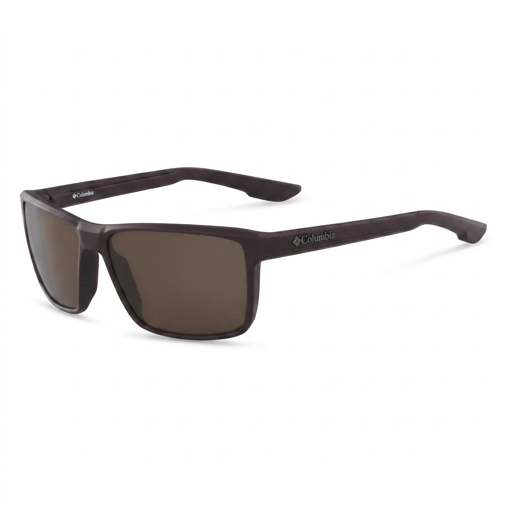 Columbia C 505 Sekunda - Montura de metal para hombre, color negro mate, lentes negras ahumadas, protección UV, ancho de lente: 59 mm