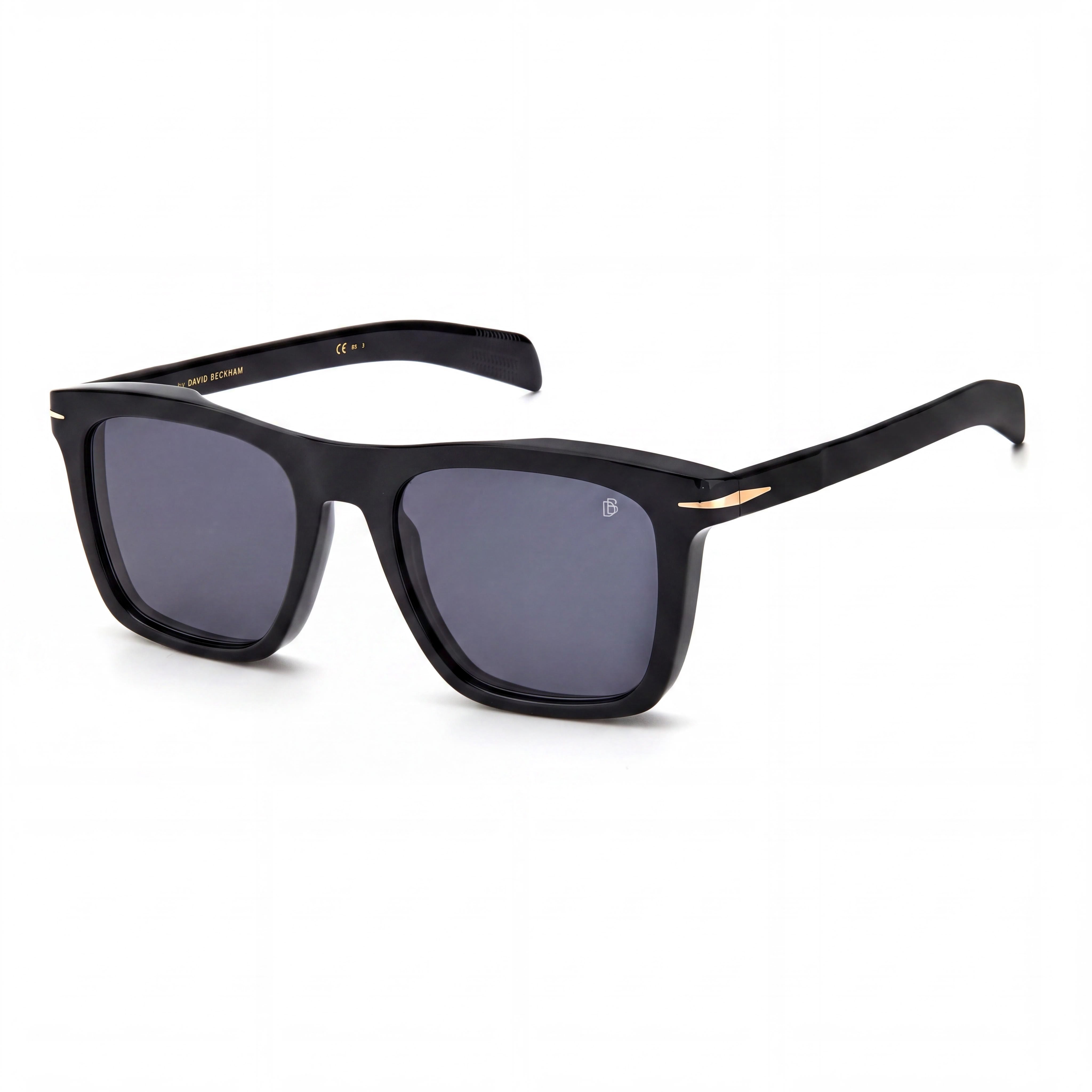 David Beckham DB 7000/S Men's Classic Acetate Black Gold Non-Polarized UV 400 Sunglasses 51-20-145mm, Photo 1