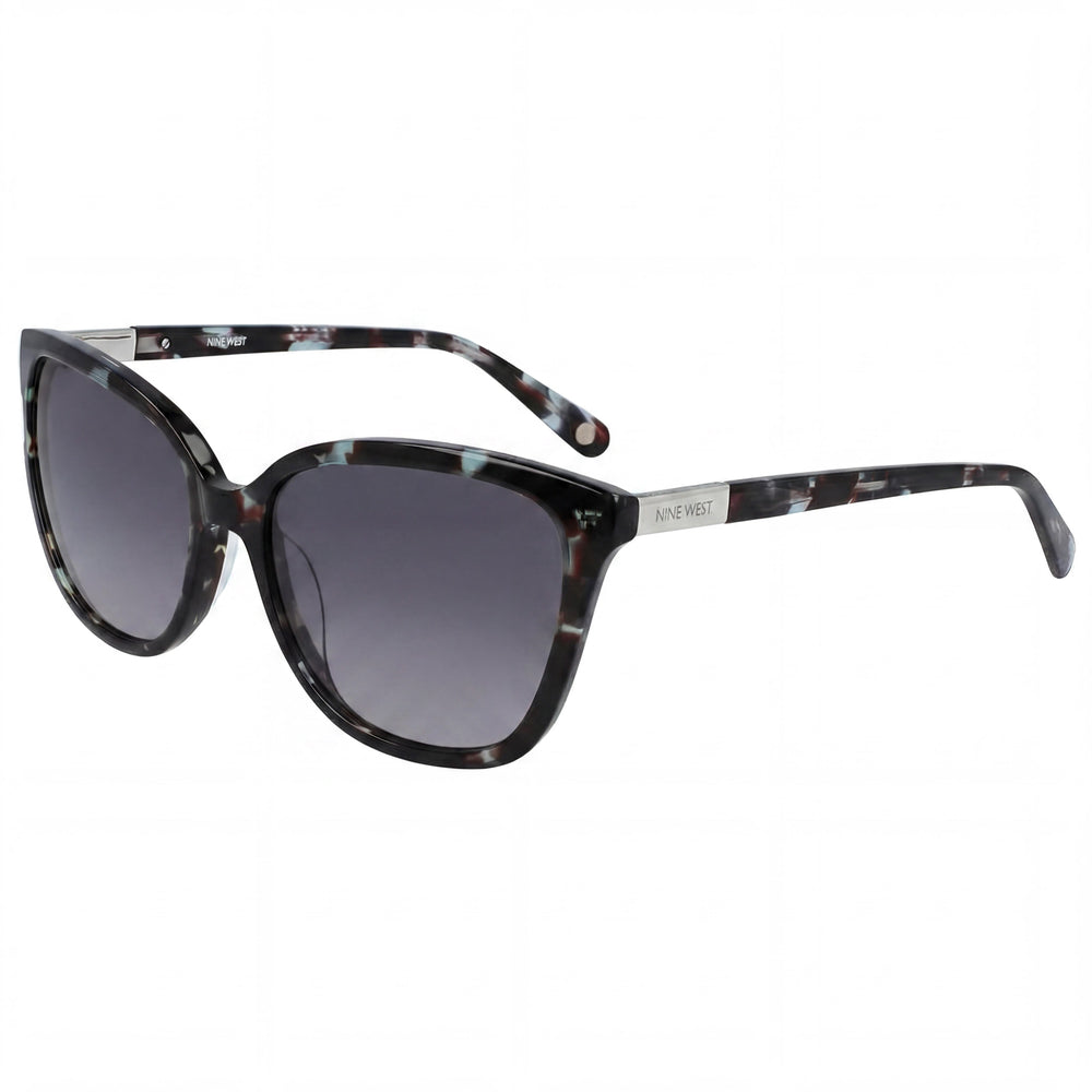Gafas de sol Nine West Classic para mujer, montura de acetato, color acero inoxidable, 58 mm, con protección UV