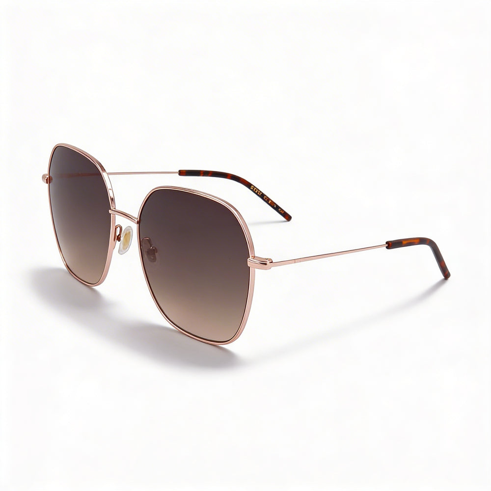Hugo Boss Casual Women's Stainless Steel Frame Gold Copper UV Protection Non-Polarized Sunglasses 58mm