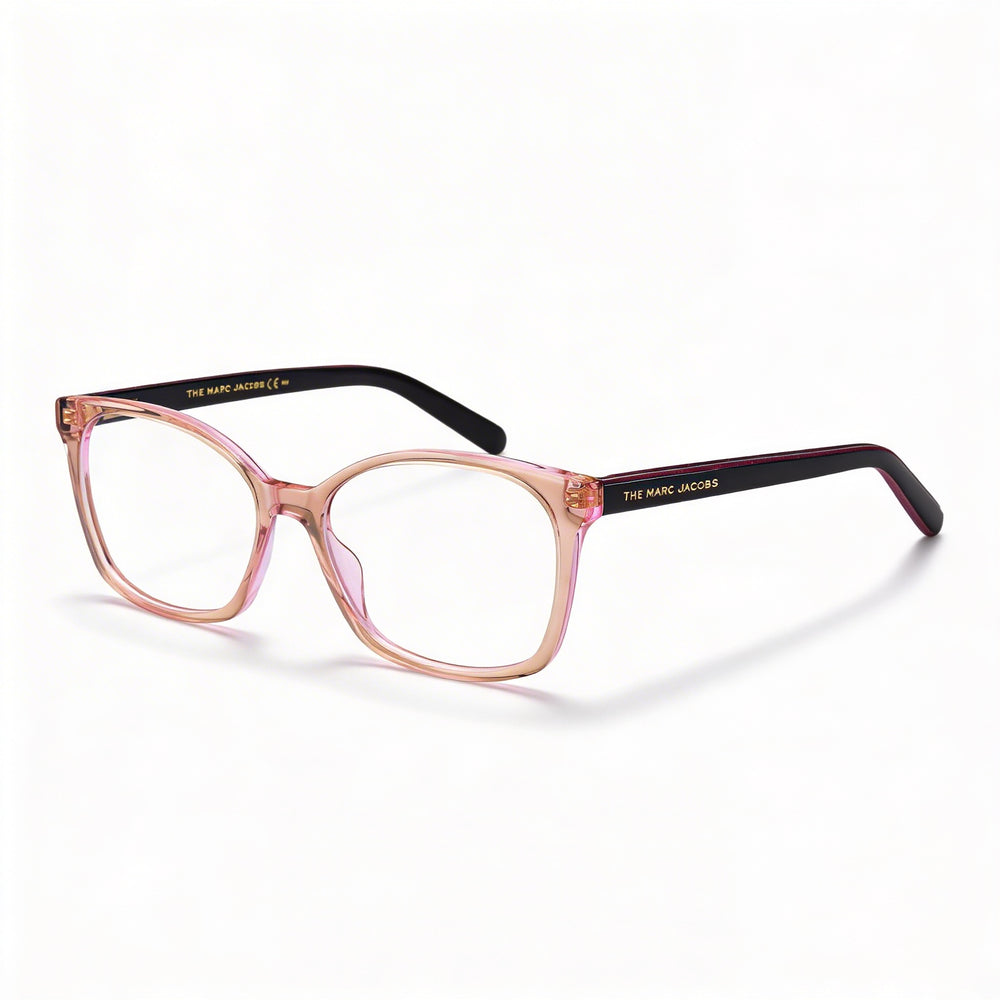 Gafas de vista Marc Jacobs Marc 464 para mujer, cuadradas, de acetato, con montura rosa y negra, ancho de lente de 53 mm