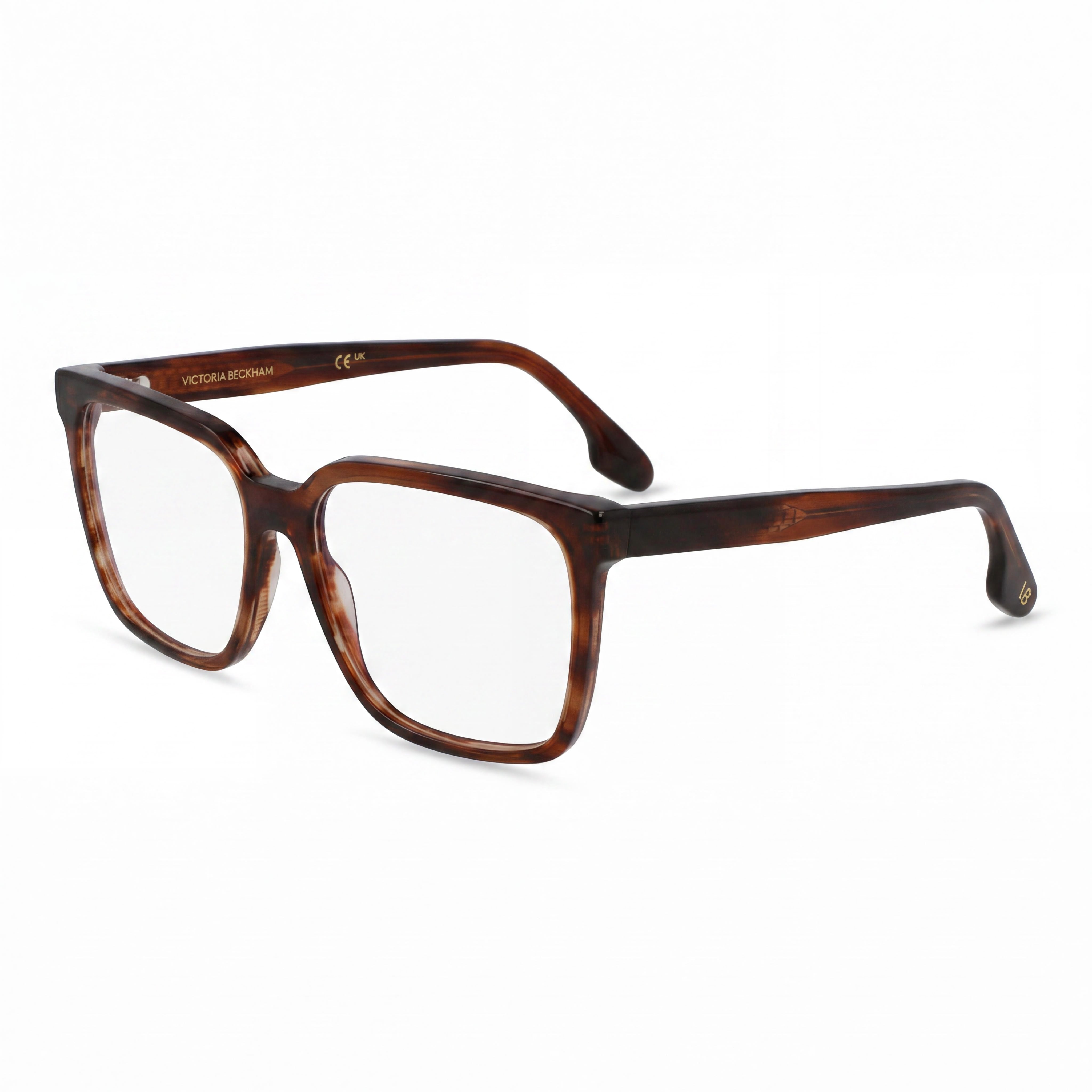 Victoria Beckham Women's VB2669 Brown Horn Optical Frames with Clear Demo Lenses, Prescription Ready (55-15-140), Photo 1