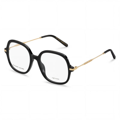 Gafas de sol contemporáneas Marc Jacobs para mujer con montura de acetato negro y lentes no polarizadas de 53 mm
