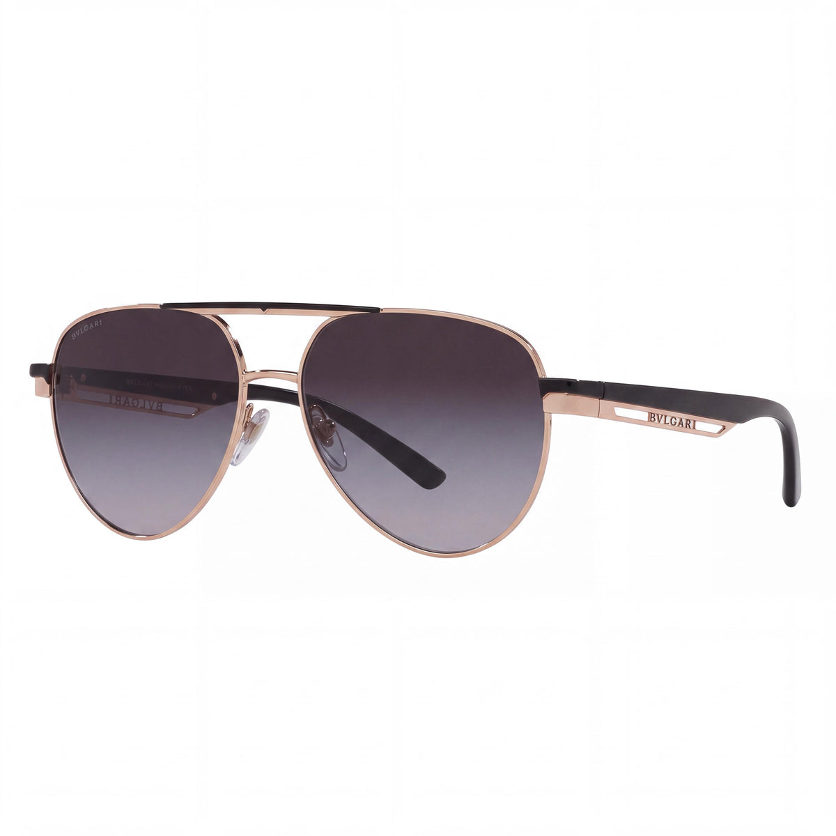 BVLGARI 0BV6189 58 20148G Unisex Multi-coloured Metal Aviator Grey Gradient UV Protection Sunglasses 58mm, Photo 1