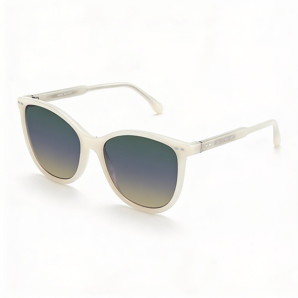 Isabel Marant Modern Women's Sunglasses, featuring an Ivory Acetate Frame and Ivory Lenses, 57mm Lens Width