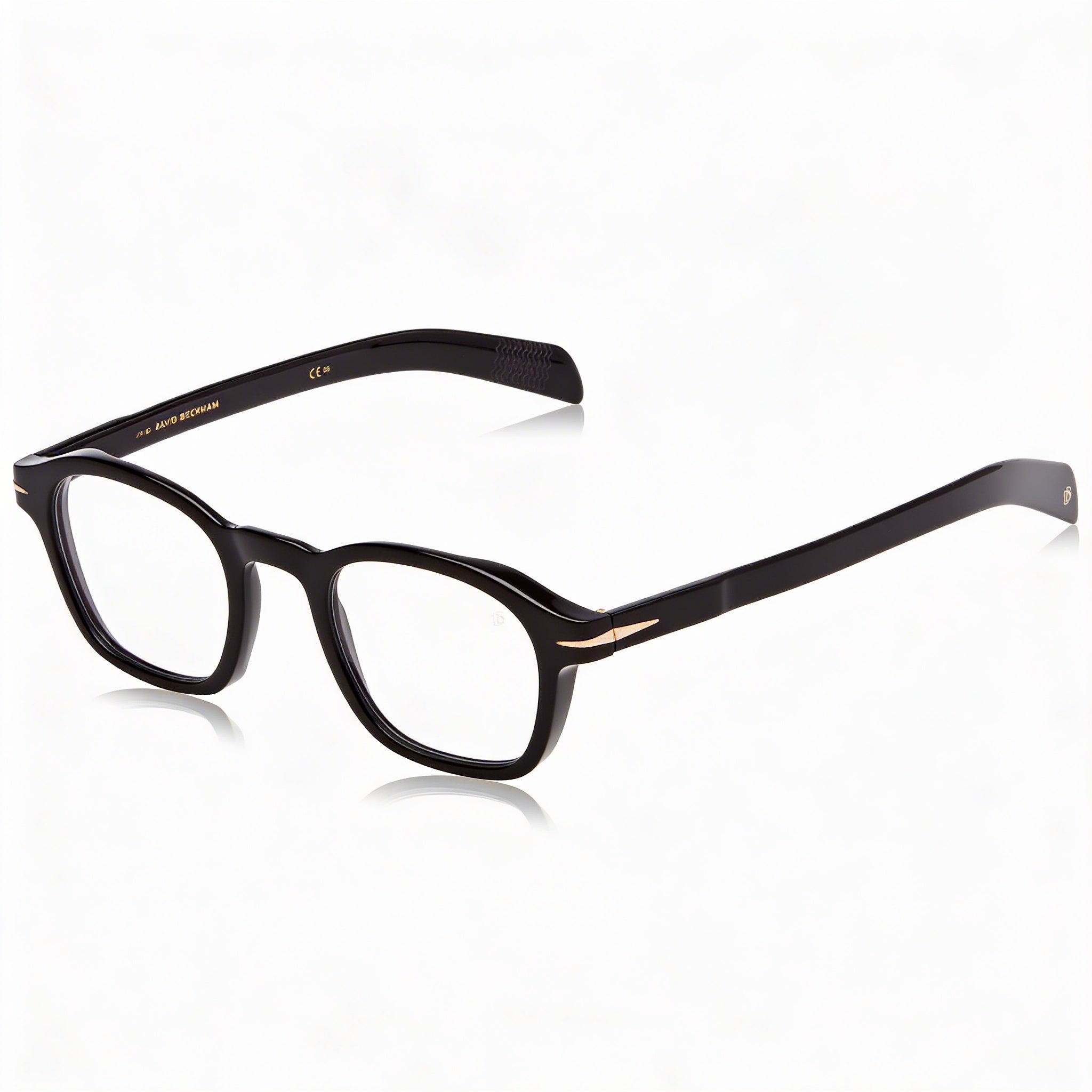 David Beckham Db 7053/bb Modern Acetate Unisex Black Gold 45mm, Photo 1