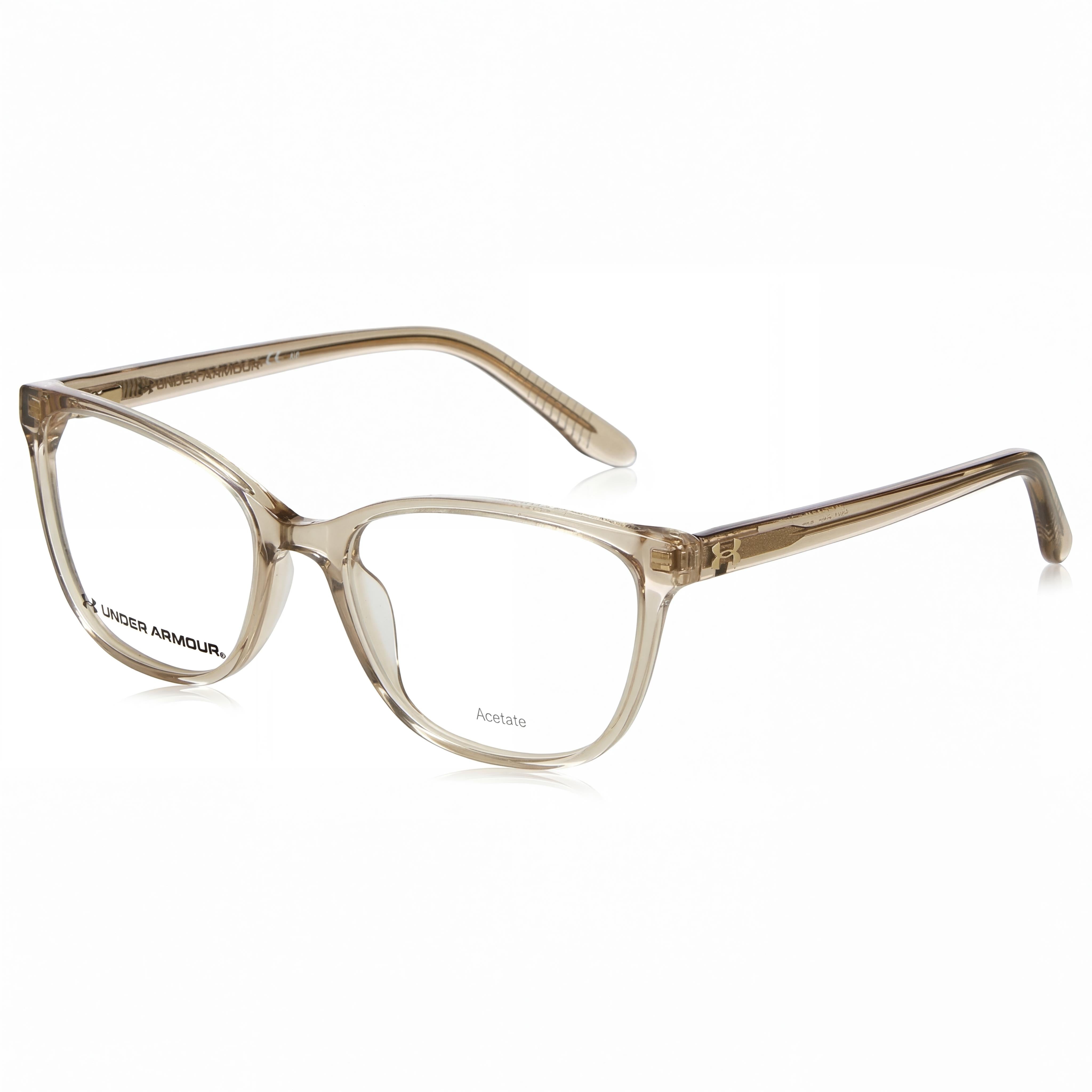 Under Armour UA 5036 Women's Acetate Frame Sunglasses with Beige Finish and Polycarbonate Lenses, 52mm, Photo 1