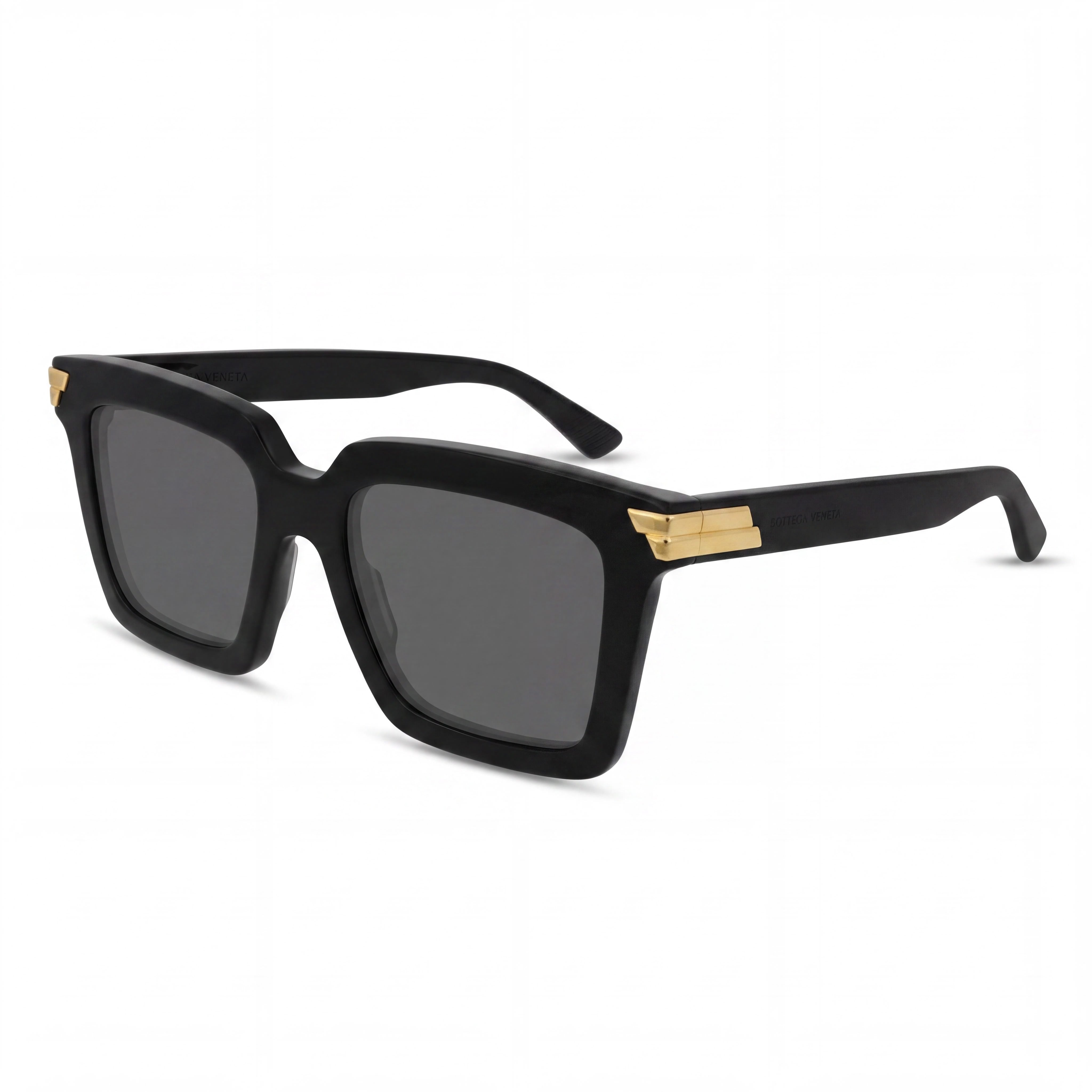 Bottega Veneta Unapologetic Women's Black Acetate Grey Non-Polarized UV Protected 53mm Sunglasses, Photo 1