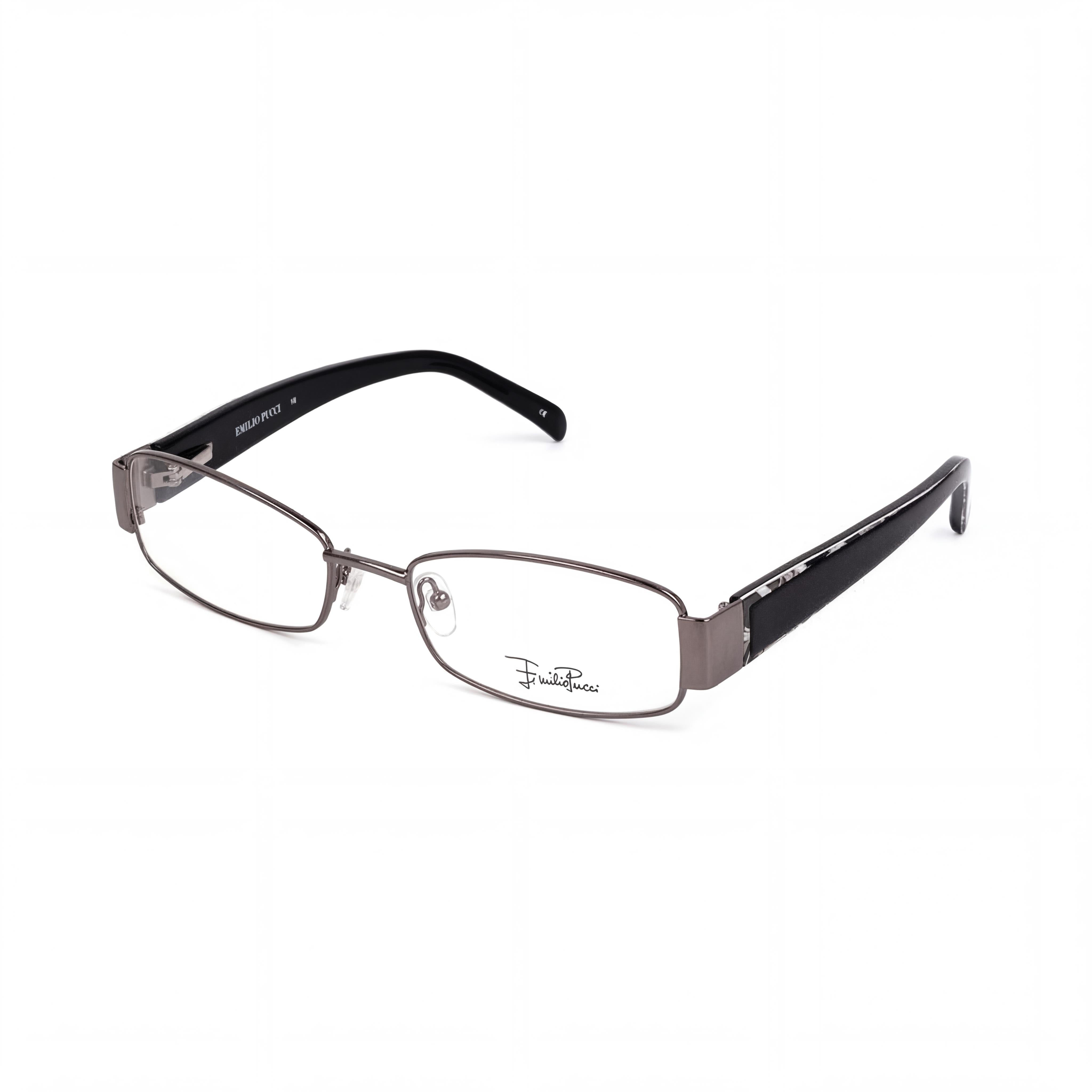 Gafas ópticas de plástico gris Emilio Pucci 2136_069-50 para mujer, lentes de 50 mm, puente de 17 mm, patillas de 135 mm, Photo 1