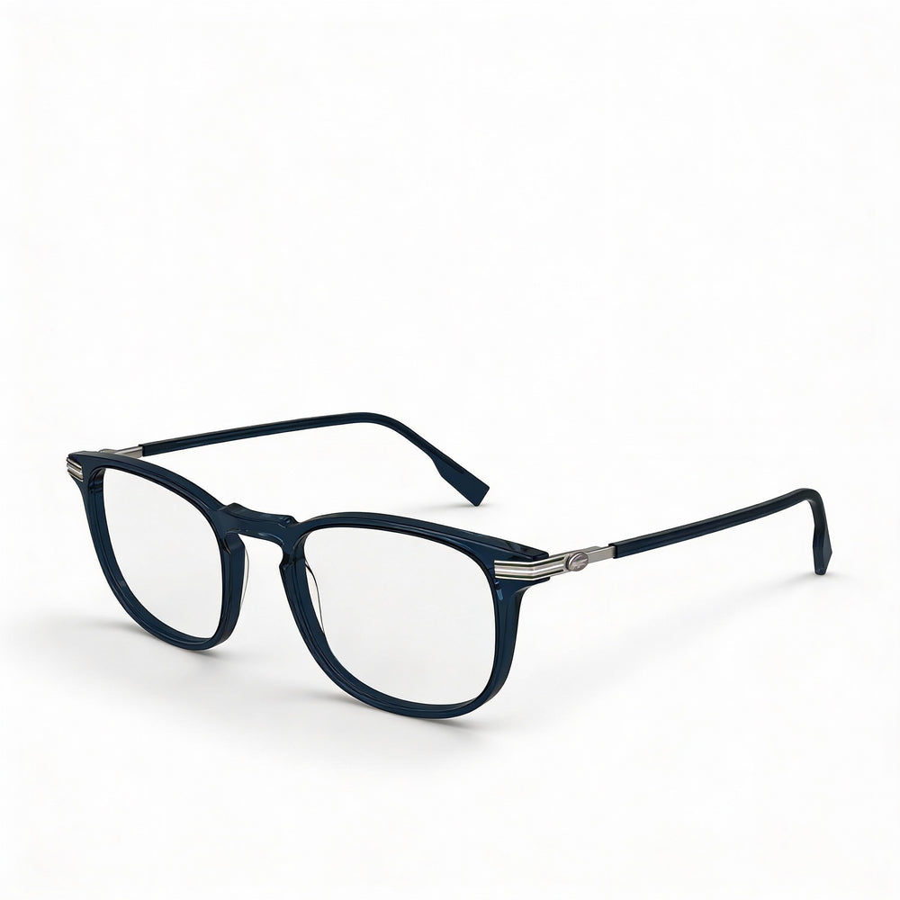 Lacoste Casual Men's Sunglasses with Transparent Blue Acetate Frame and Transparent Blue Lenses 51-20-145mm