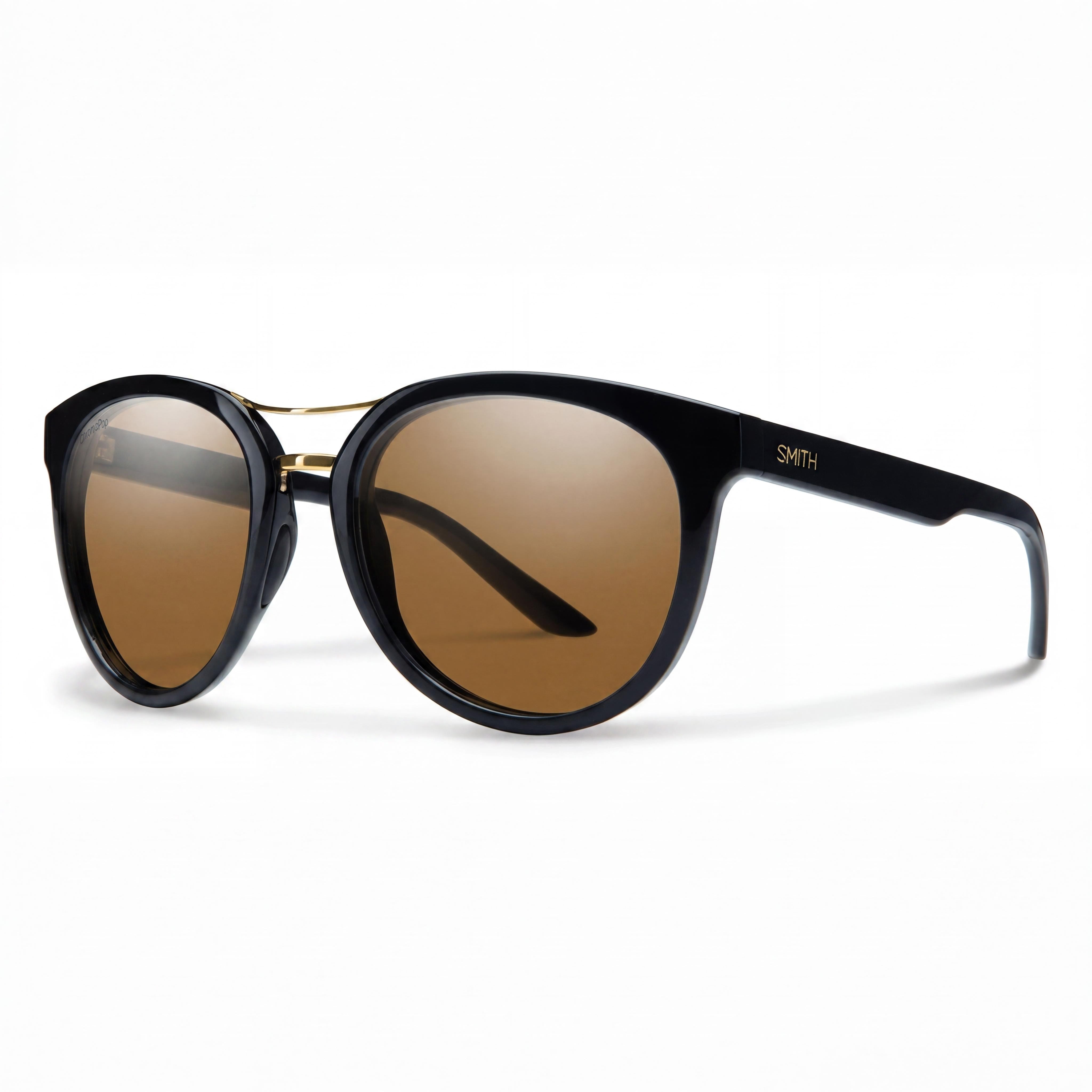 Gafas de sol polarizadas ChromaPop de Smith Bridgetown para mujer, de policarbonato negro y marrón, 54 mm, Photo 1