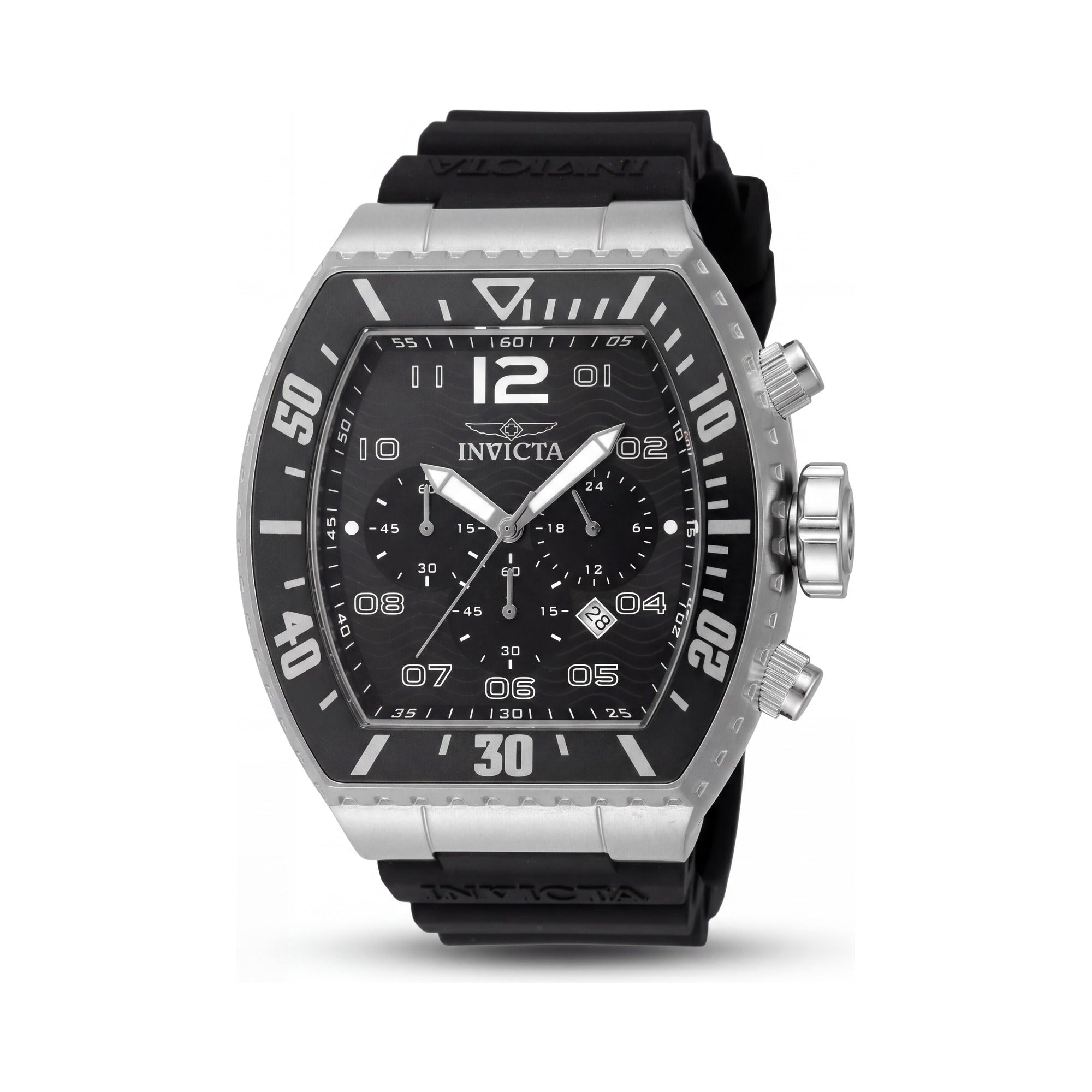 Invicta Pro Diver 47282 Unisex Chronograph Stainless Steel Black Dial Quartz Movement Watch 51mm, Photo 1