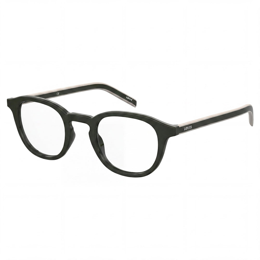 Gafas de sol unisex Levi's Lv 1029 con montura de plástico y lentes de policarbonato, graduadas, color verde, talla 48 mm