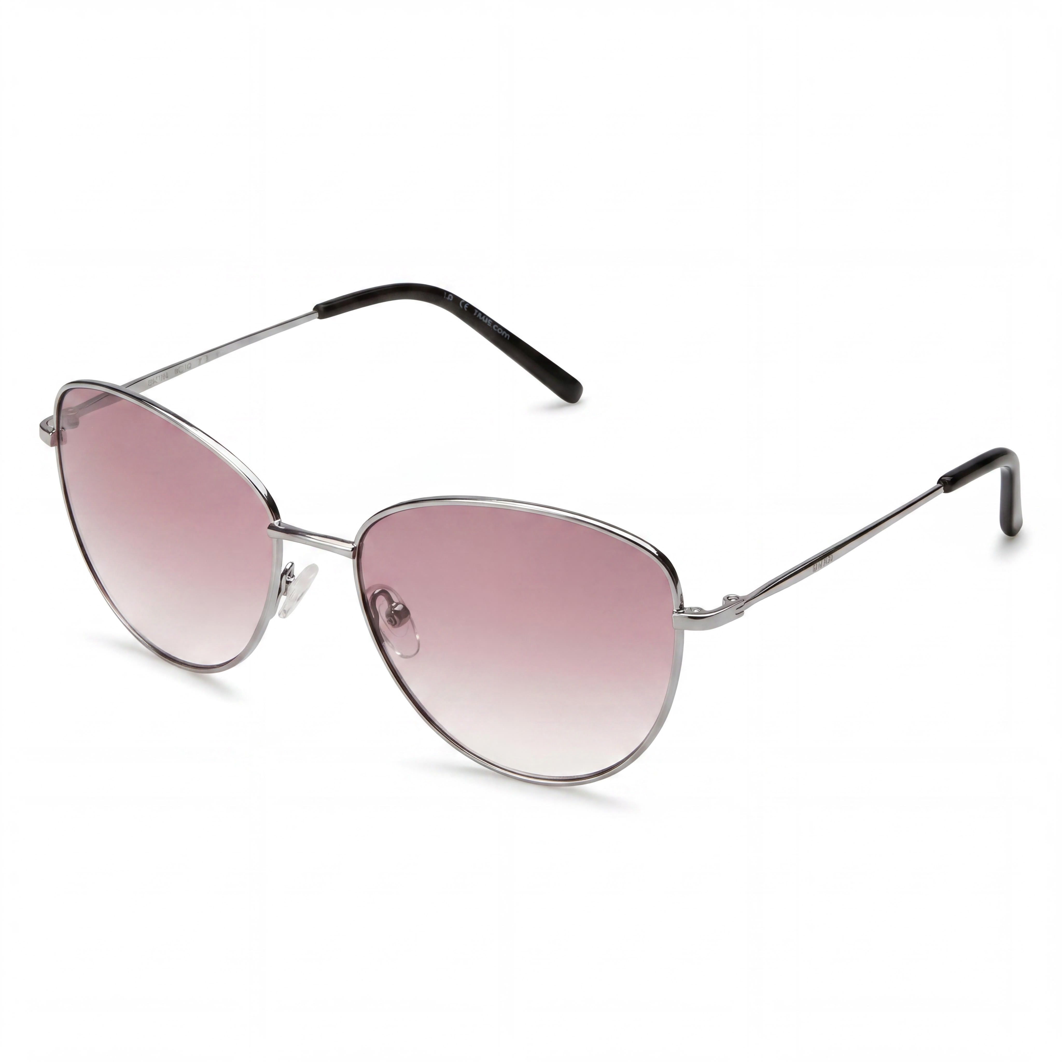 Gafas de sol DKNY para mujer con montura metálica color ciruela y lentes degradados en morado, 100 % protección UV, ancho de lente de 56 mm, Photo 1