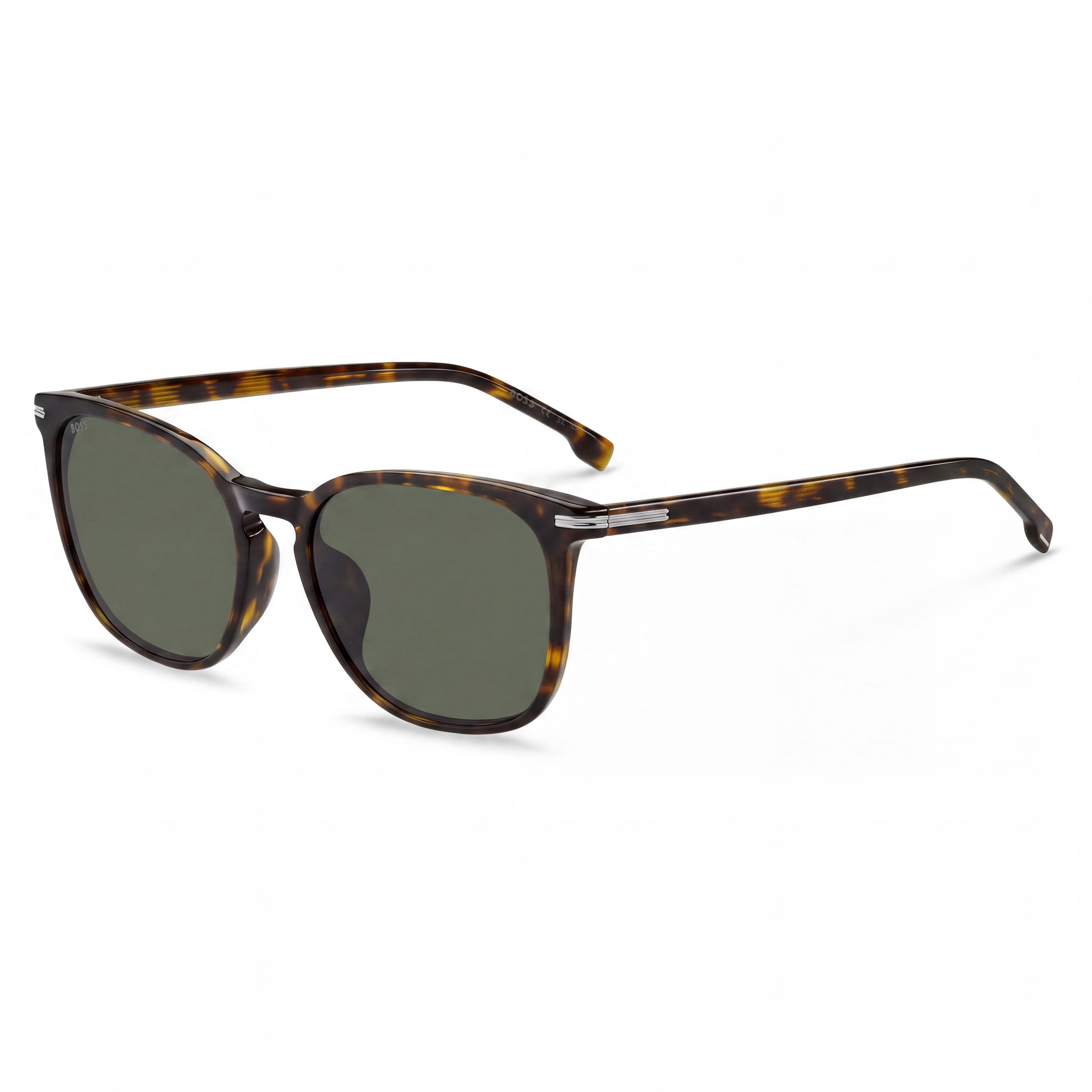 Hugo Boss Modern Women’s Havana Eco Acetate Sunglasses with 56mm Lens, 18mm Bridge, 145mm Temple, Photo 1