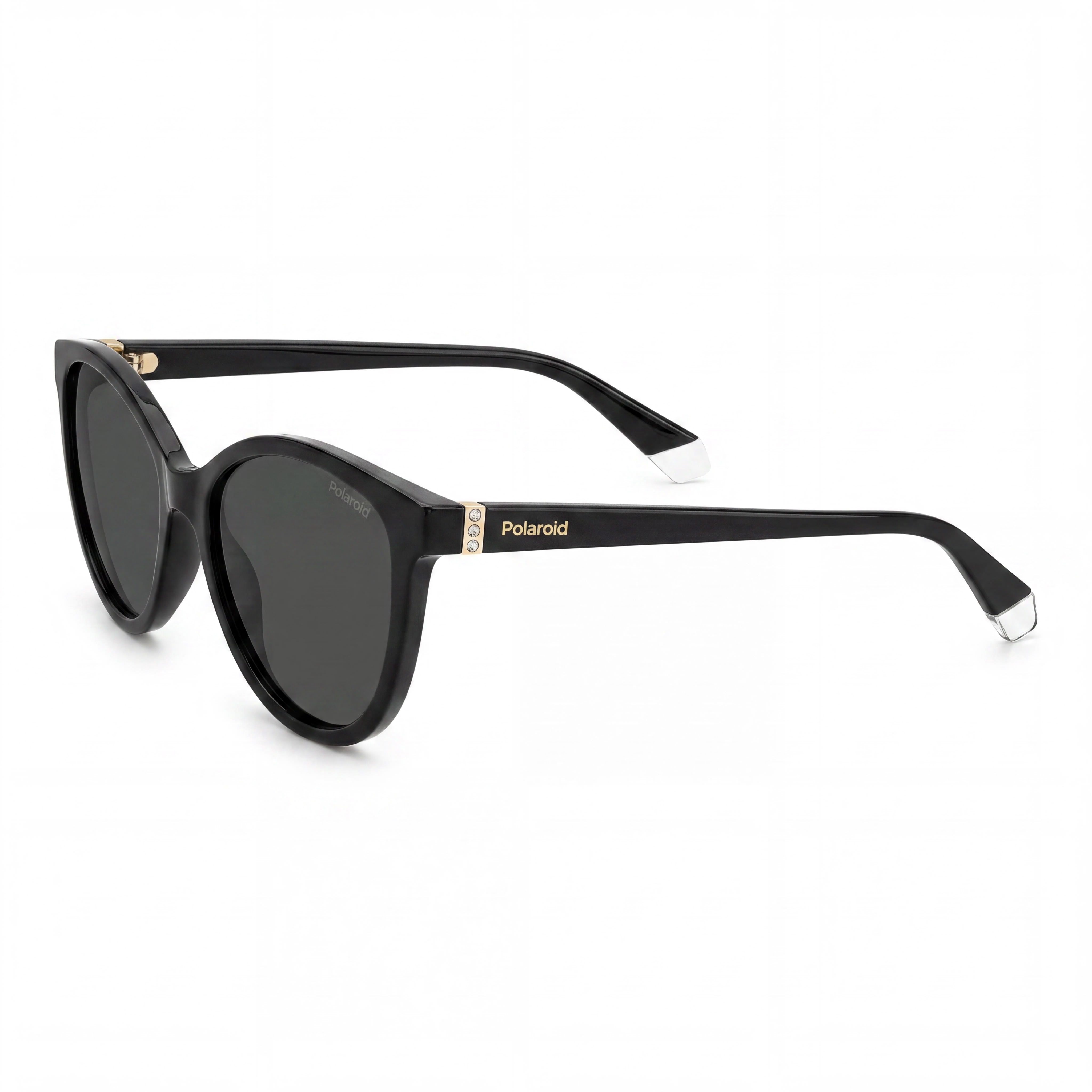 Polaroid Eyewear Pld 4133/S/X Women's Black Polycarbonate UV Protection Grey Polarized Sunglasses 55mm, Photo 1