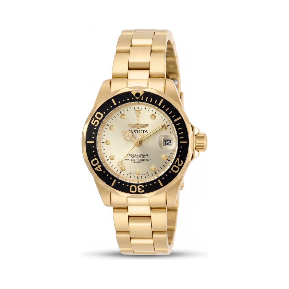 Invicta Pro Diver 17038 Women's Gold-Tone Stainless Steel Bracelet Watch 24.5mm