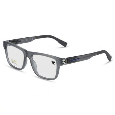 Gafas Lacoste L3655 Lumi Iniettato Modern Modified Rectangle de policarbonato para mujer, 49 mm, color gris