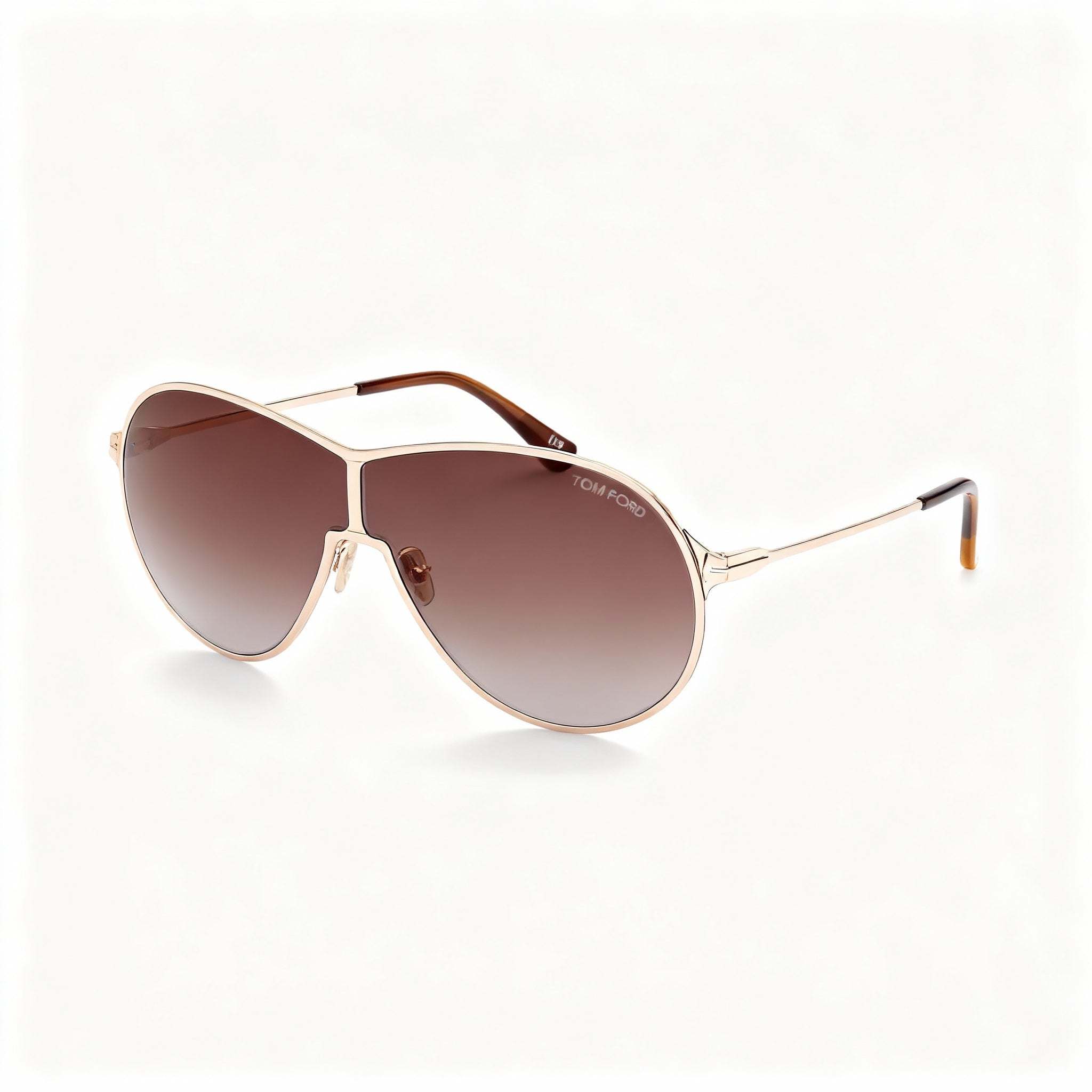 Tom Ford Classic Women's Polarized Sunglasses with Gold Frame, Shiny Rose Gold, 100% UV Protection