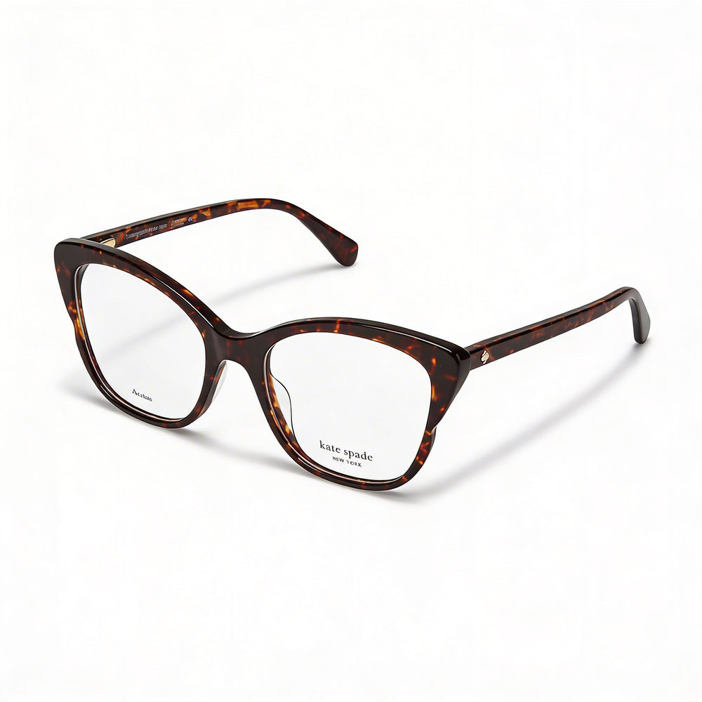 kate spade new york Gafas de sol modernas para mujer con montura de acetato Havanna y lentes no polarizadas de 51 mm