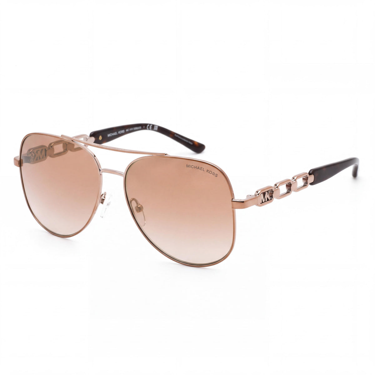 Michael Kors MK1121 CHIANTI 12136K Women's Multicoloured Compound Frame Classic Sunglasses with Brown Silver Flash Lenses, UV Protected, 58mm, Photo 1