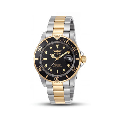 Invicta Reloj de pulsera para hombre Pro Diver 26973 de dos tonos de acero inoxidable negro 40 mm resistente al agua