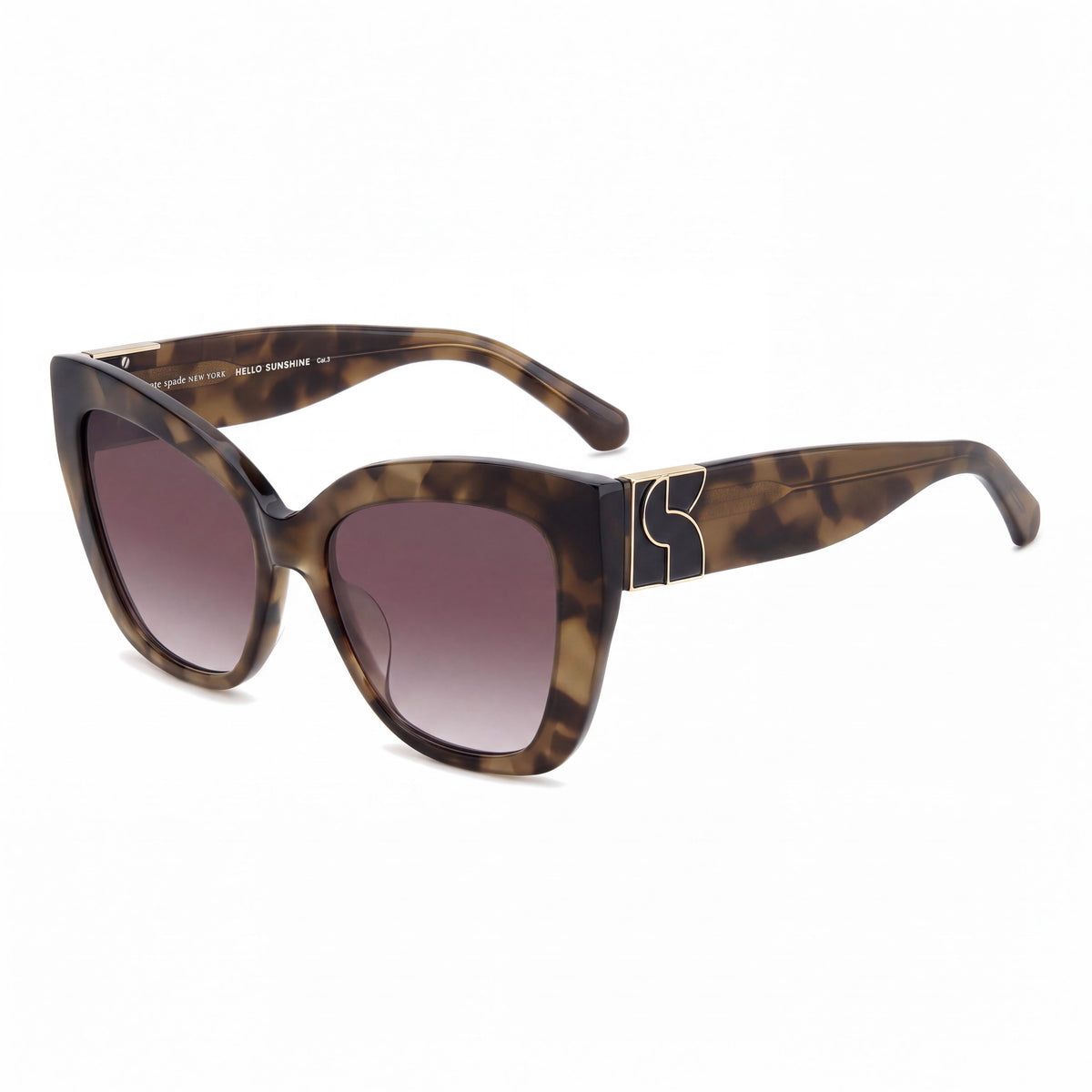 kate spade new york Bexley/G/S Women's Acetate Havana Pink Pink Doubleshade Lenses 100% UV Non-Polarized 54mm Sunglasses, Photo 1