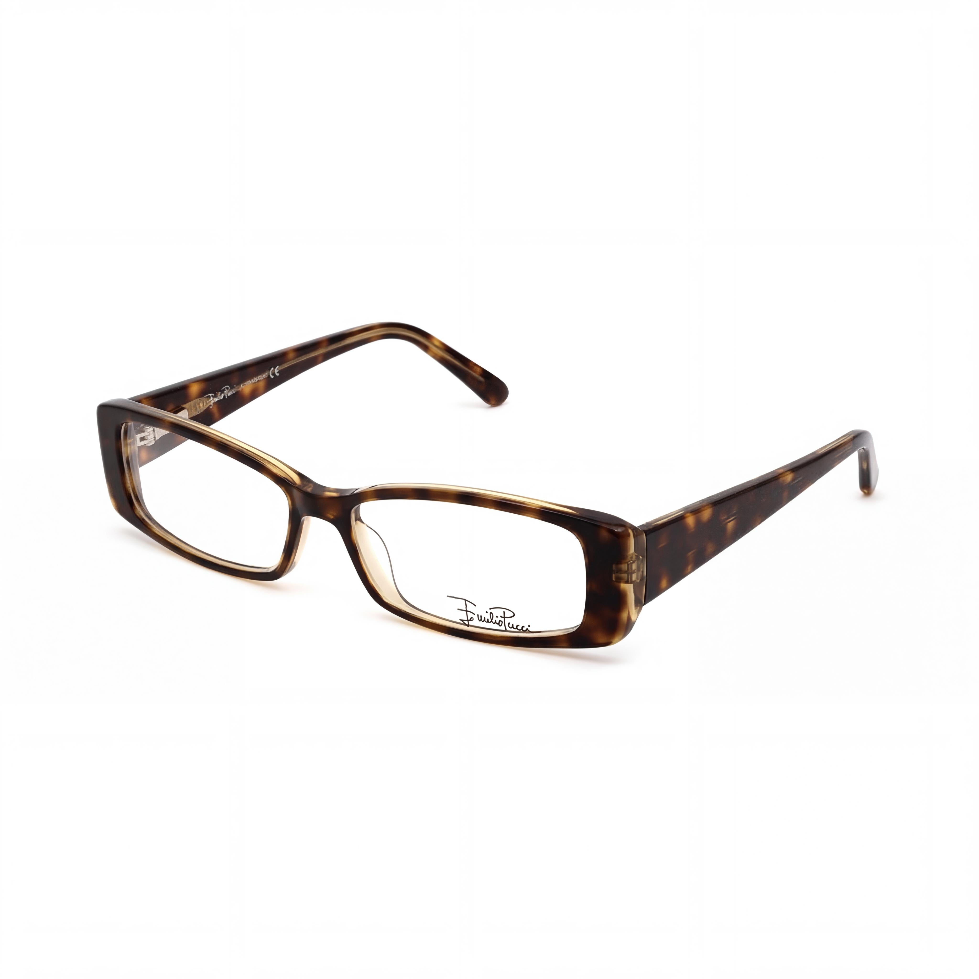 Emilio Pucci Ep2655 Unisex Eyeglasses, featuring an Orange-colored Composite Frame, with a 51mm Lens Width, Photo 1