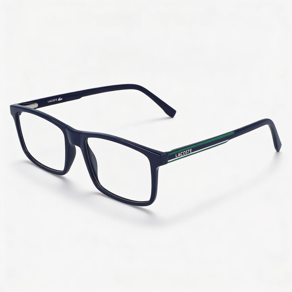 Gafas de Vista Unisex Casual Lacoste Azules con Lentes de Plástico, Ancho de Lente 54mm, Puente 17mm, Patilla 145mm