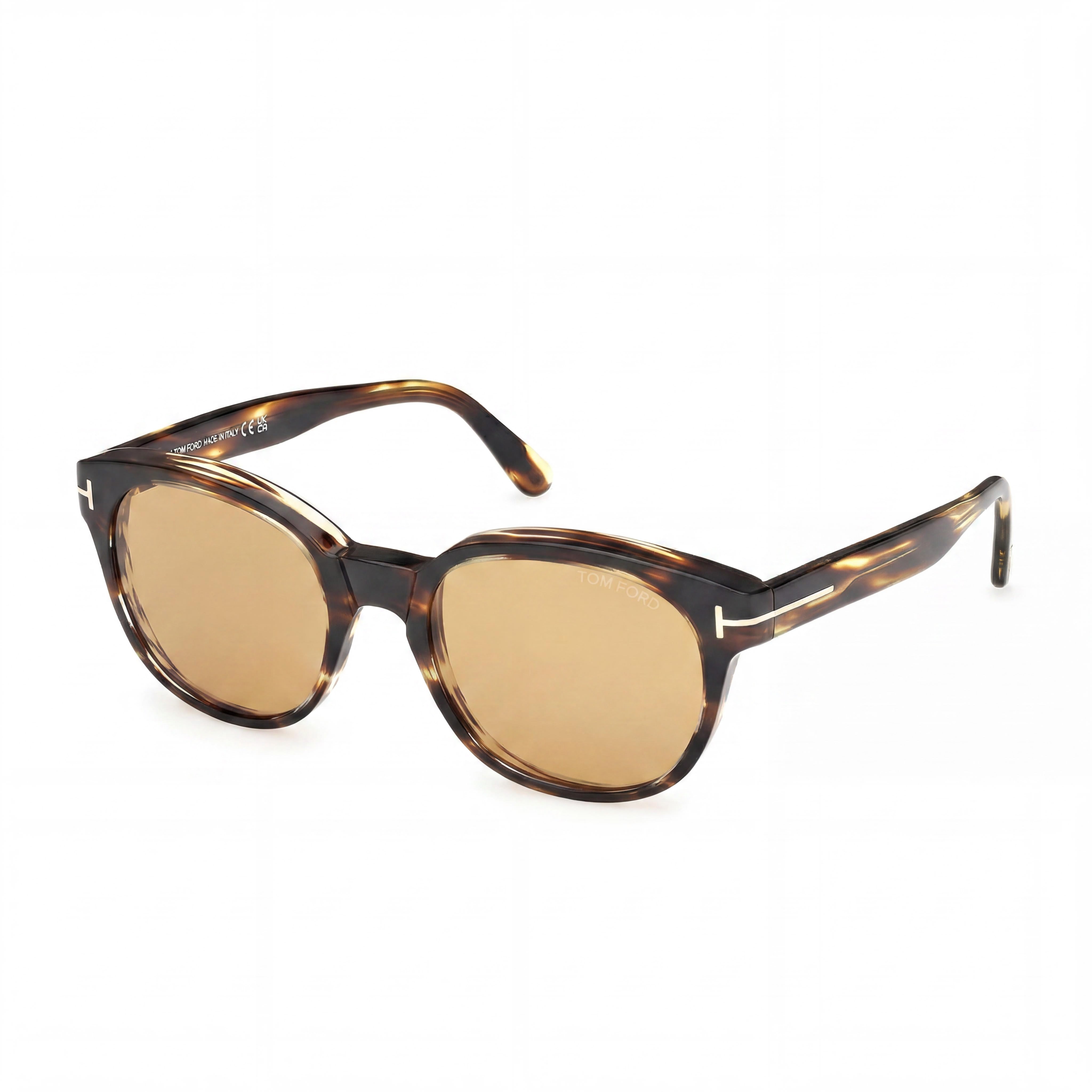 Tom Ford Classic Men's Eyewear with Dark Havana Frame and Black Lenses, Bridge 20mm, Temple 145mm, Photo 1