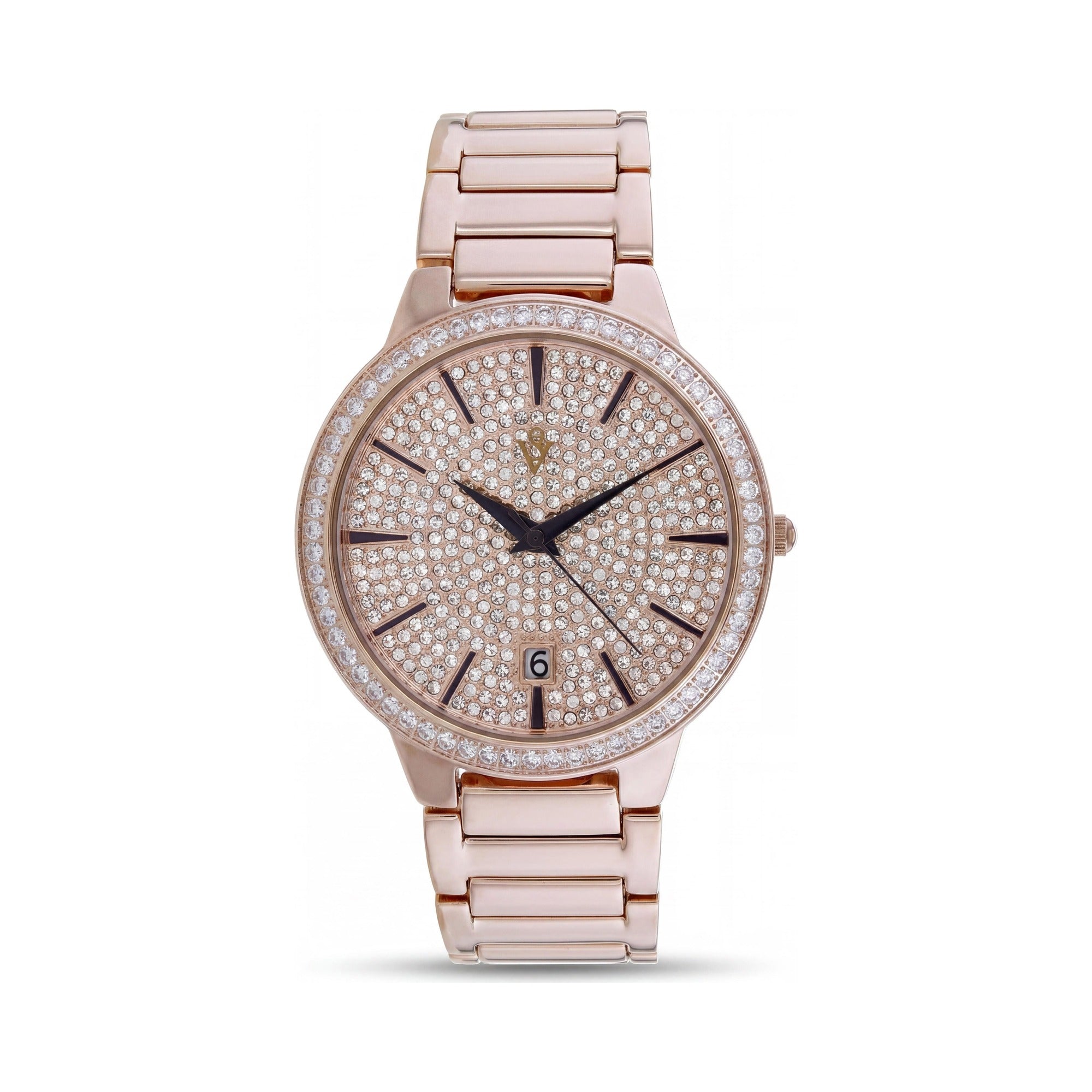 Reloj de cuarzo Christian Van Sant Alessia CV0294A para mujer, de acero inoxidable y oro rosa, con esfera de oro rosa., Photo 1