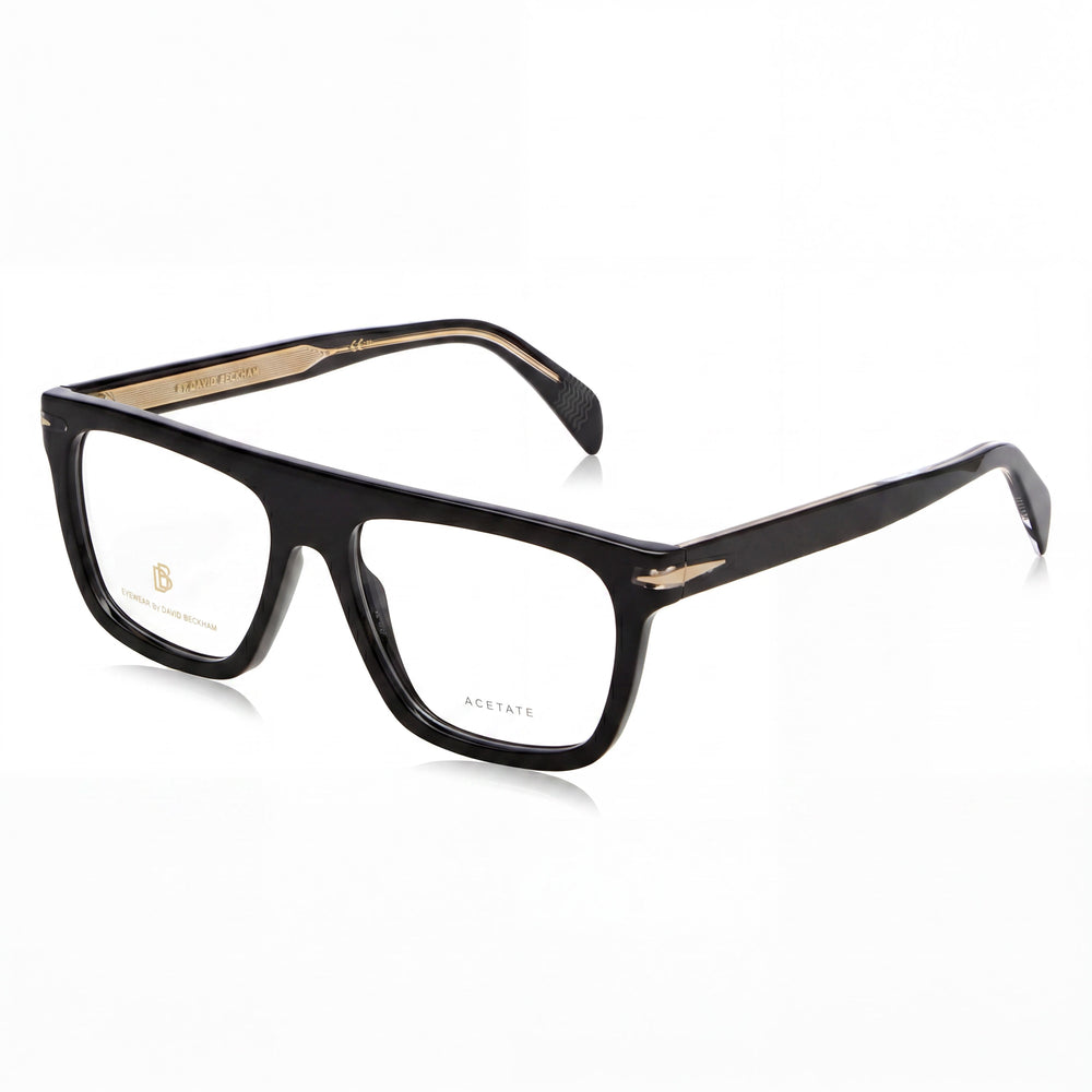David Beckham Db 7096 Men's Modern Style Acetate Frame Sunglasses with Polycarbonate Lenses, Black, 53mm