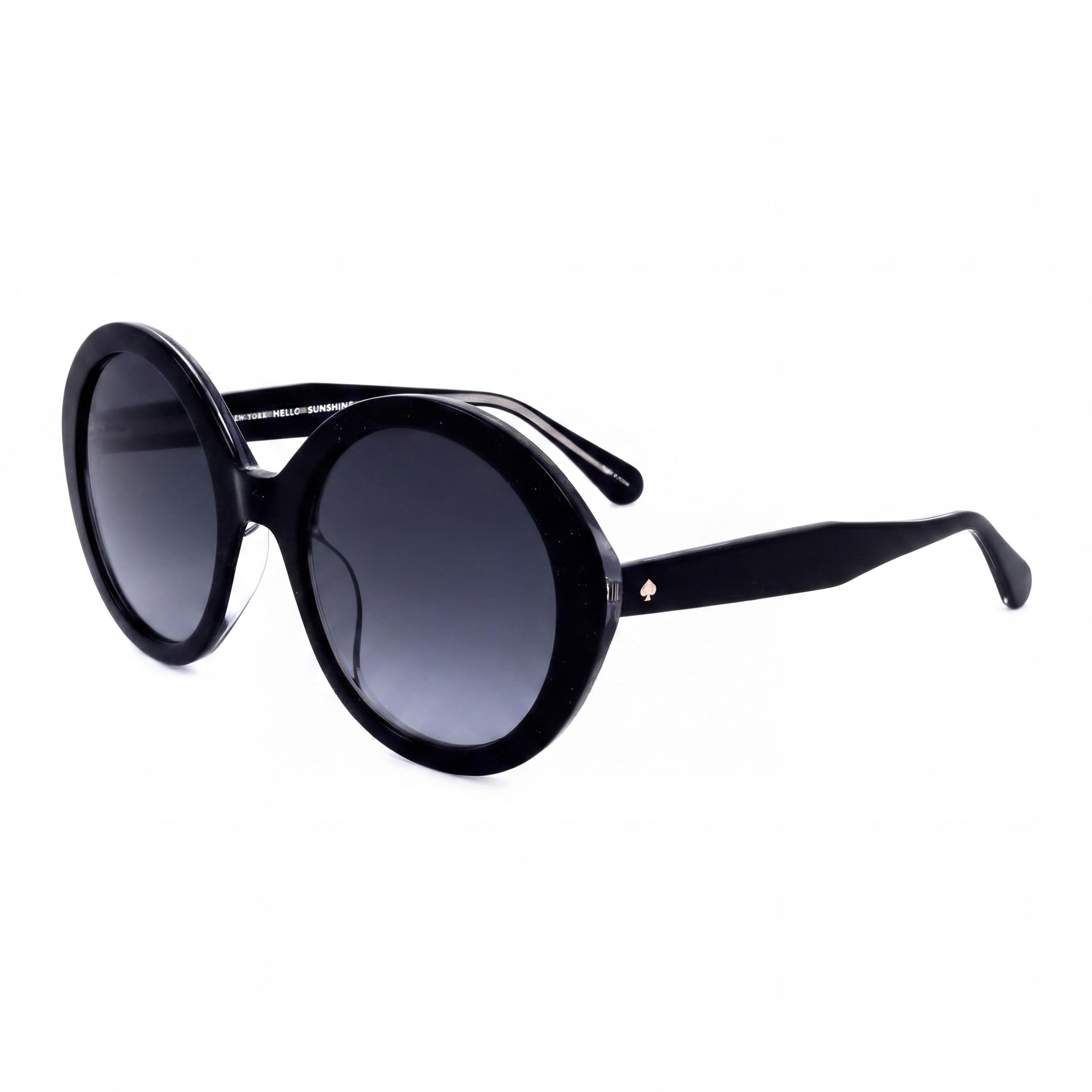 Kate Spade New York Seasonal Women’s Black Grey Acetate Frame Black Lens UV Protection Sunglasses 55mm, Photo 1