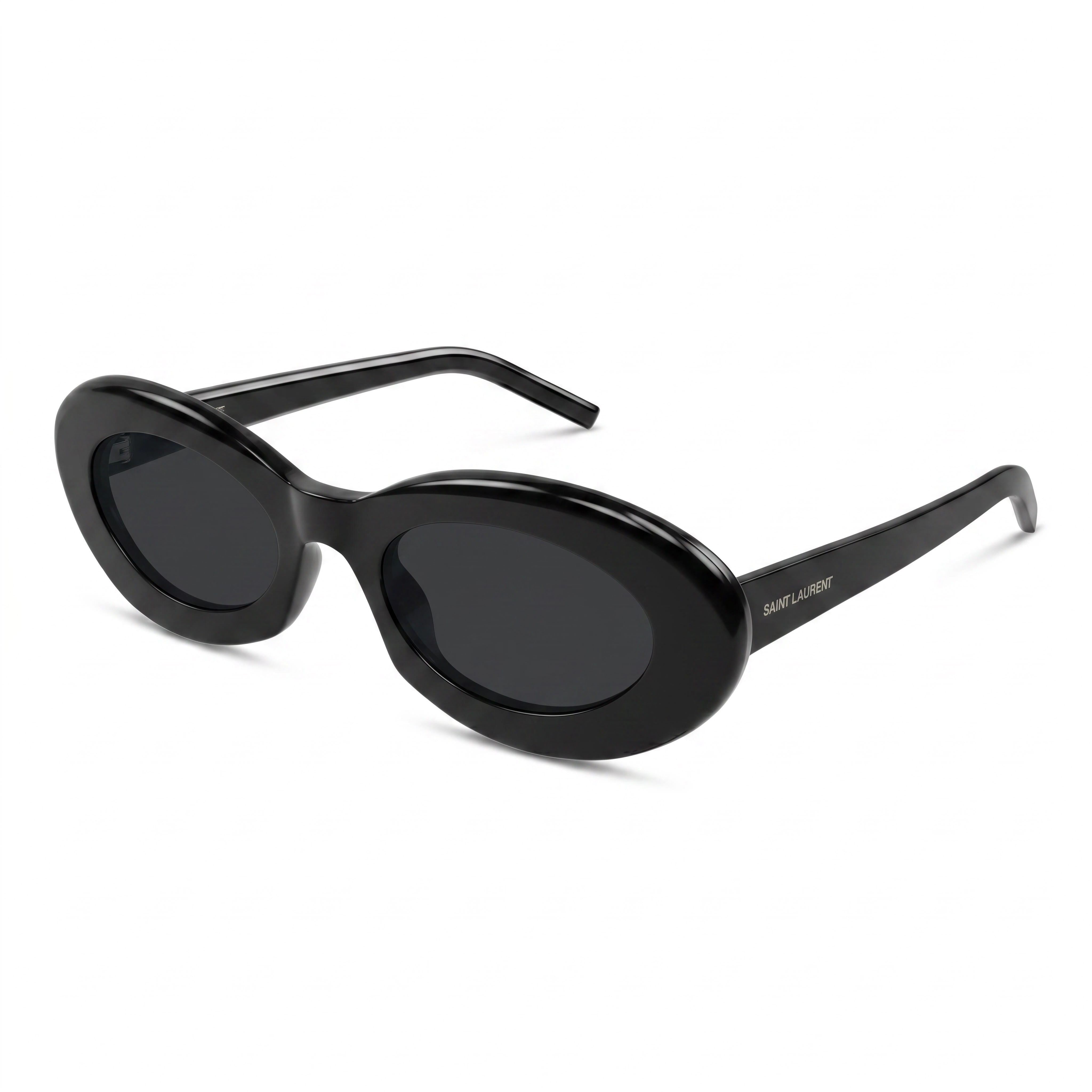 Saint Laurent SL 594 Women's Retro Black White Acetate Black Lens UV Protection Sunglasses, Photo 1