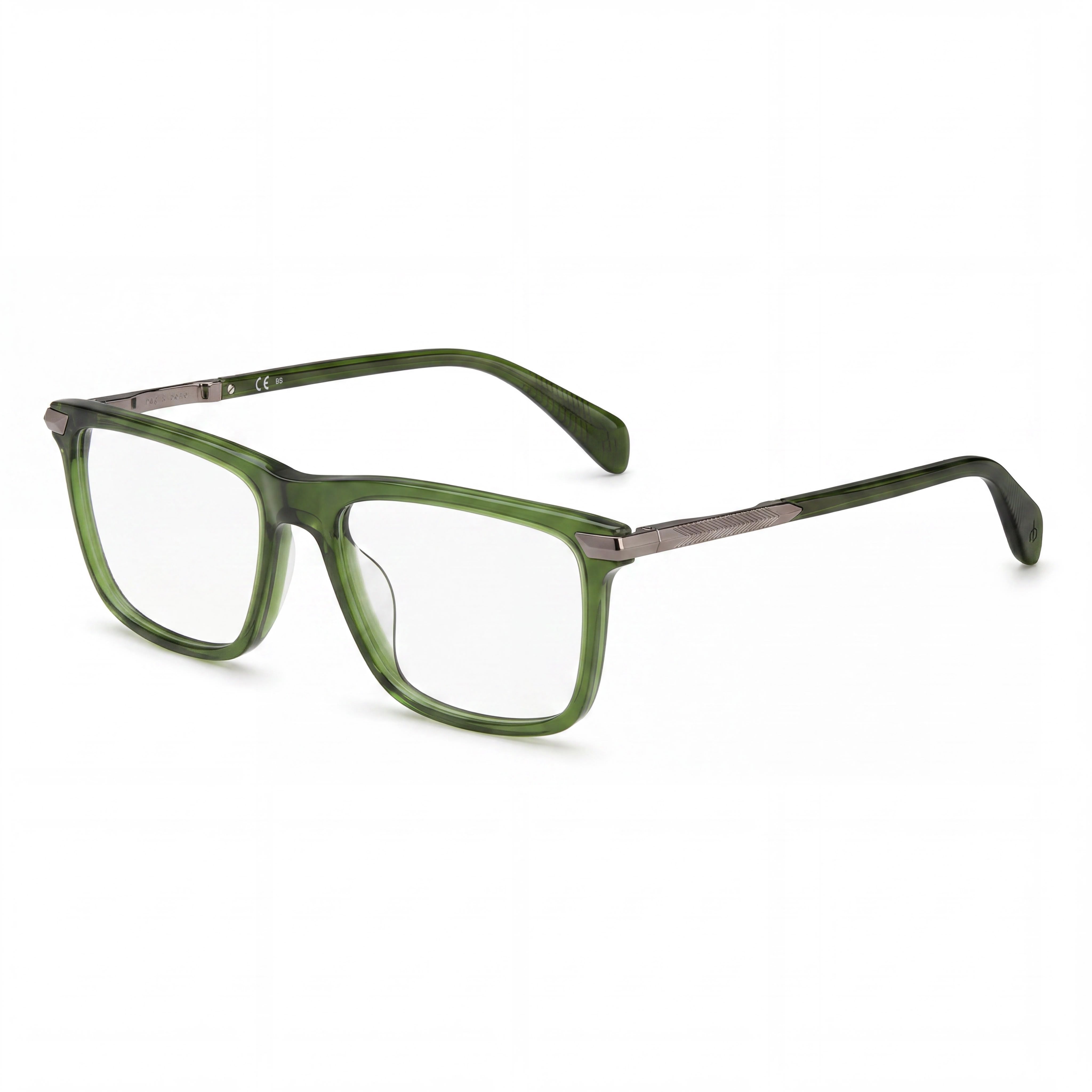 Rag & Bone Modern Women's Eyewear with Green Frame made from Acetate and Green Lenses made from Polycarbonate., Photo 1