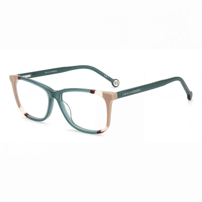 Carolina Herrera Ch 0066 Women's Plastic Square Teal Brown Non- Eyeglasses Lens 53mm